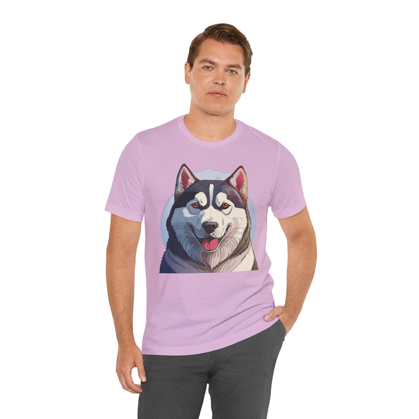 Unisex Animal Shirt Art Design Tee With Wild Animals Graphic Print Short Sleeve Style