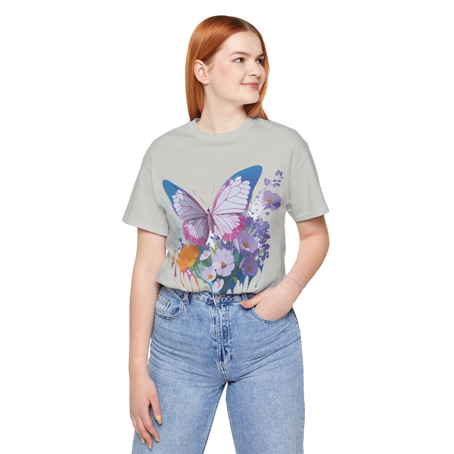 Unisex Butterfly Graphic Tee Adelpha Art Design Vintage Inspired Jersey Tee
