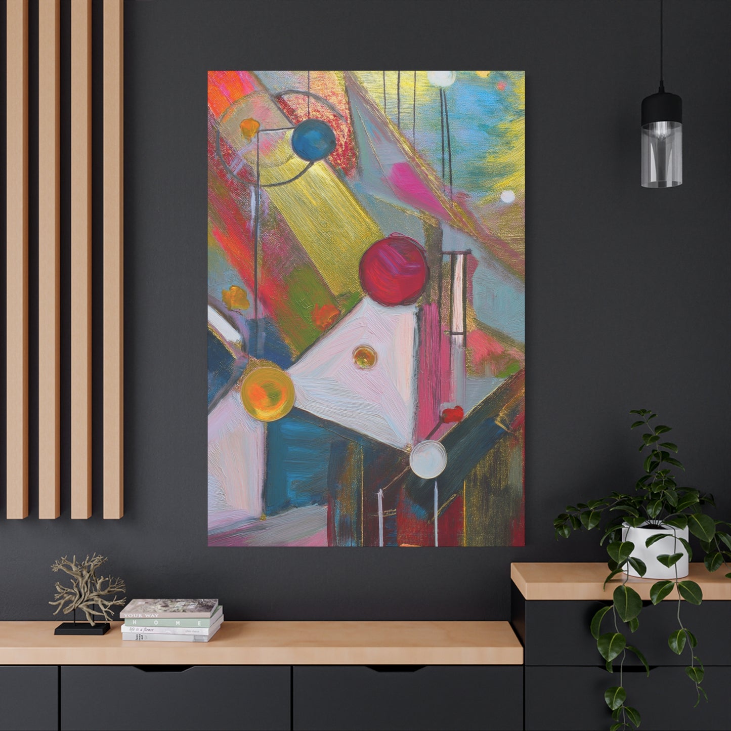 Abstract Oil Painting Print Canvas 20x24,20x30,24x30 24x32,24x36,30x40 32x48,36x48,40x60 Pine-Wood Inner Frame ABS-167