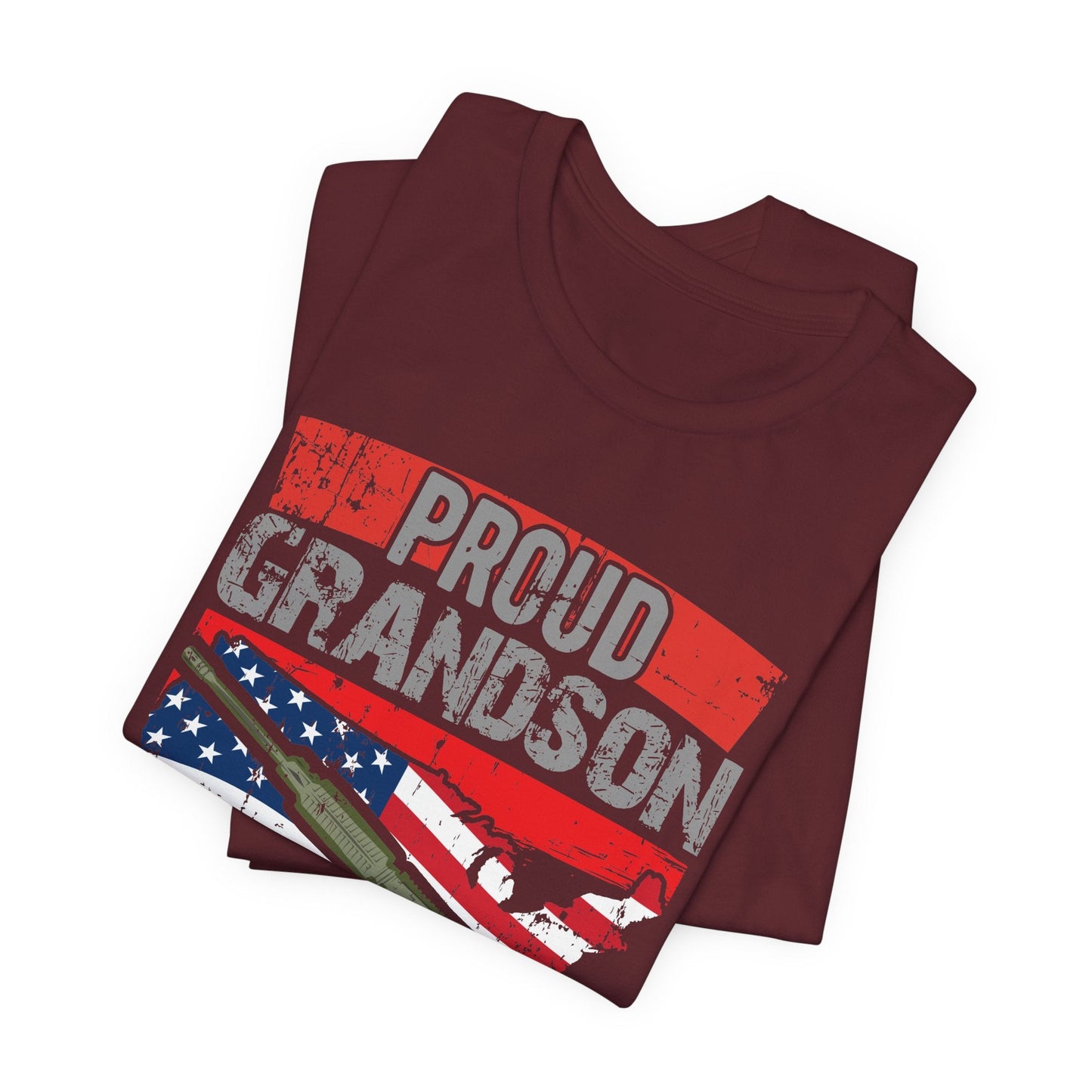 Army Veteran Patriotic Graphic Design Unisex Cotton T-Shirt v16