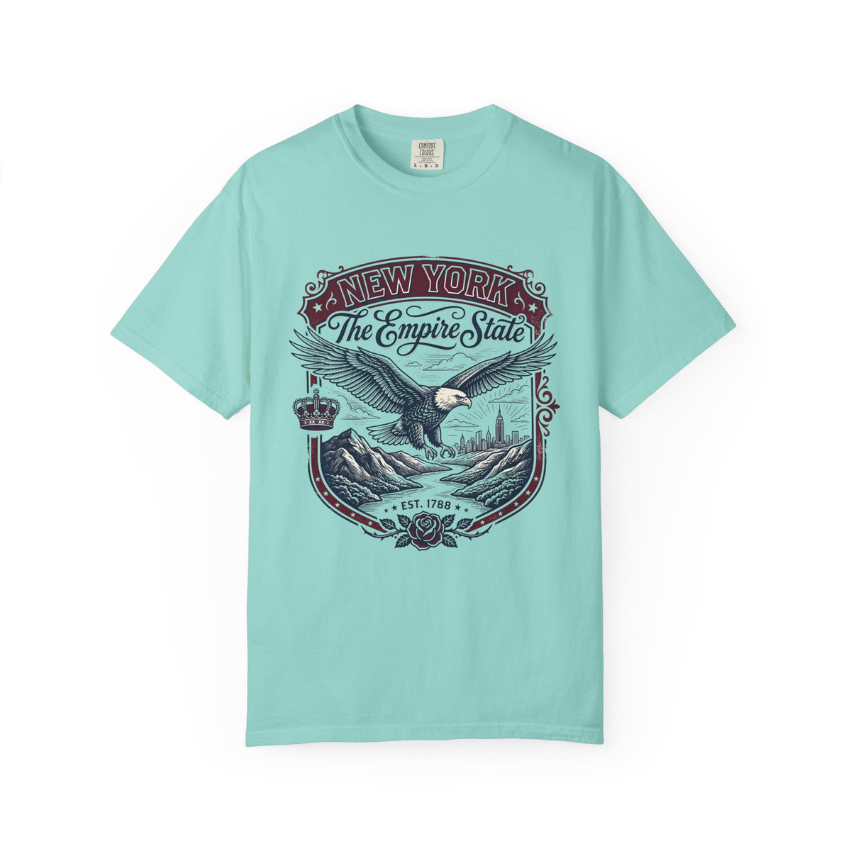 New York State Vintage Travel Tourist Graphic Tee Unisex 100 Cotton Comfort Colors T-Shirt