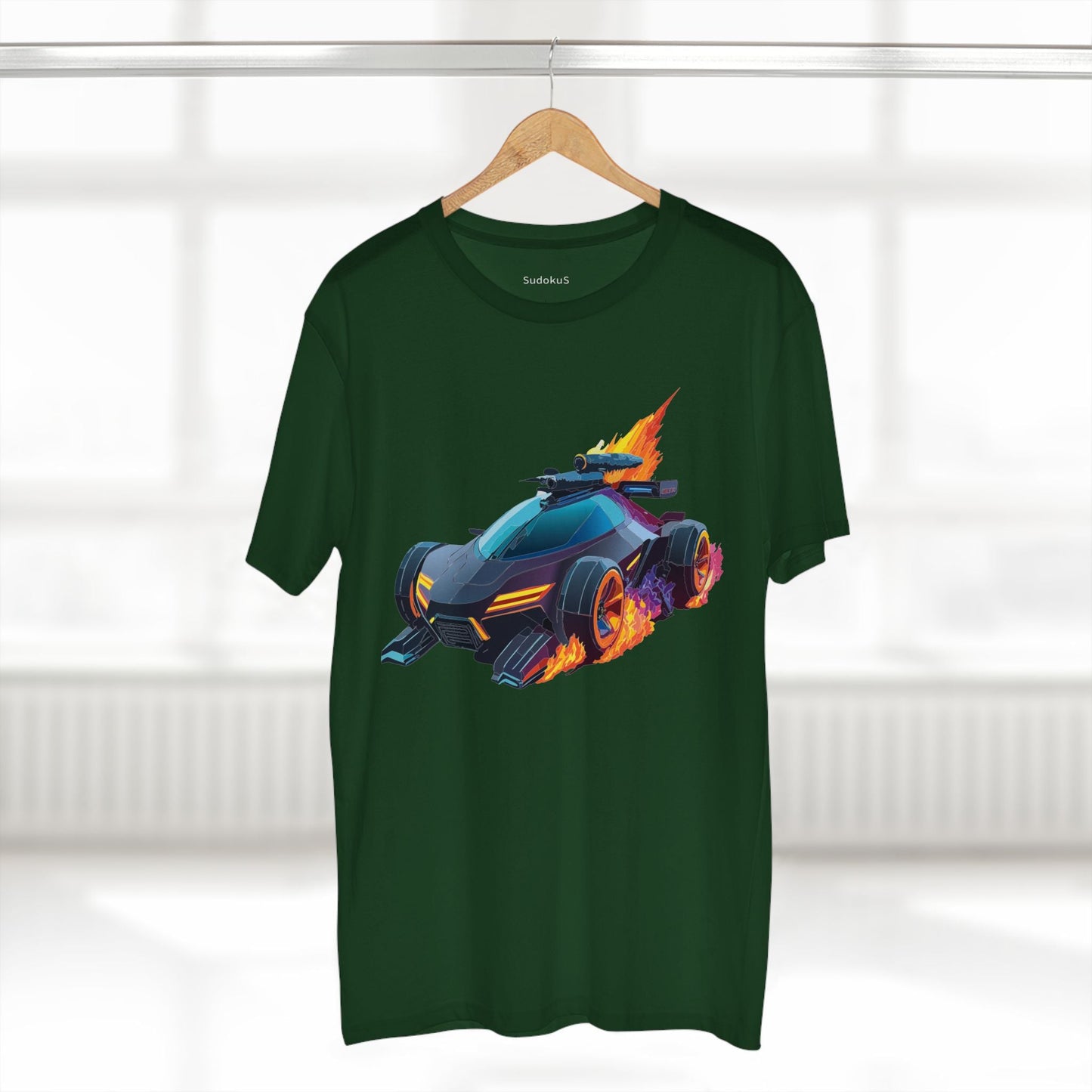 Car Graphic Unisex 100 Cotton Staple Tee 15