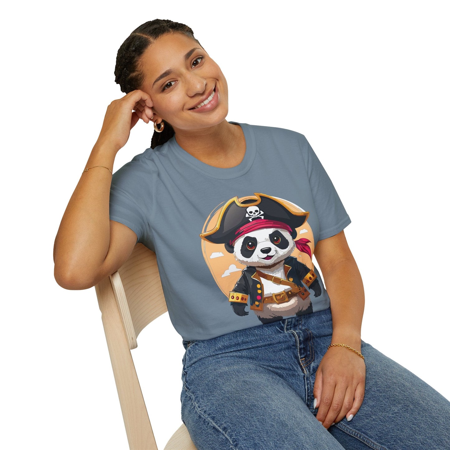 Panda Shirt Unisex T Shirt With Panda Animal Tee Animals Gildan Softstyle 64000 Cotton