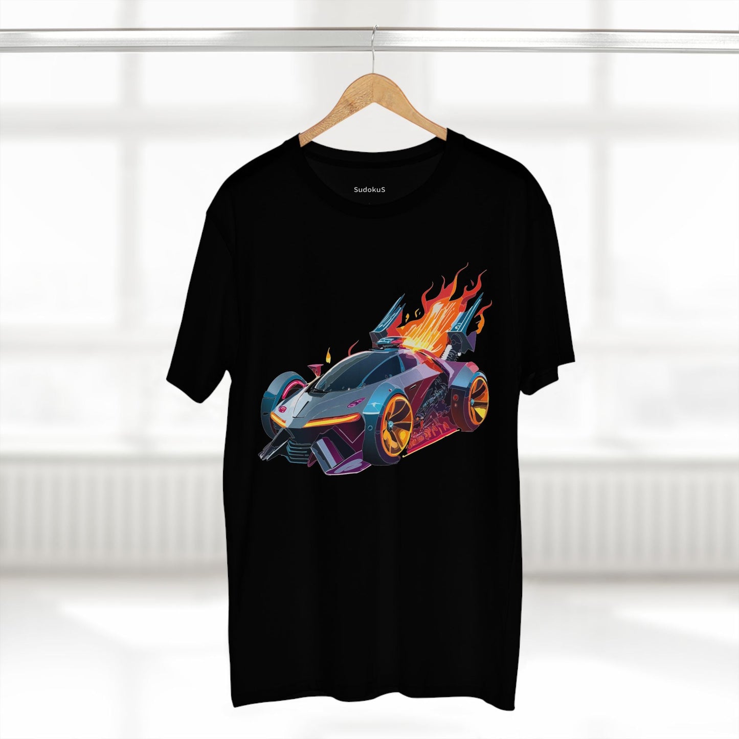 Car Graphic Unisex 100 Cotton Staple Tee 2