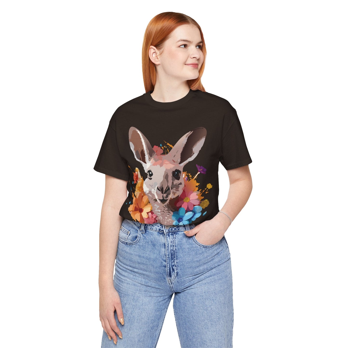 Kangaroo Graphic T Shirt Unisex Adelpha Art Design Vintage Inspired Tee With Original Artwork