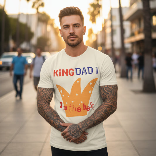 Fathers Day Graphic Garment Dyed Cotton Comfort Colors Relaxed Fit T-Shirt