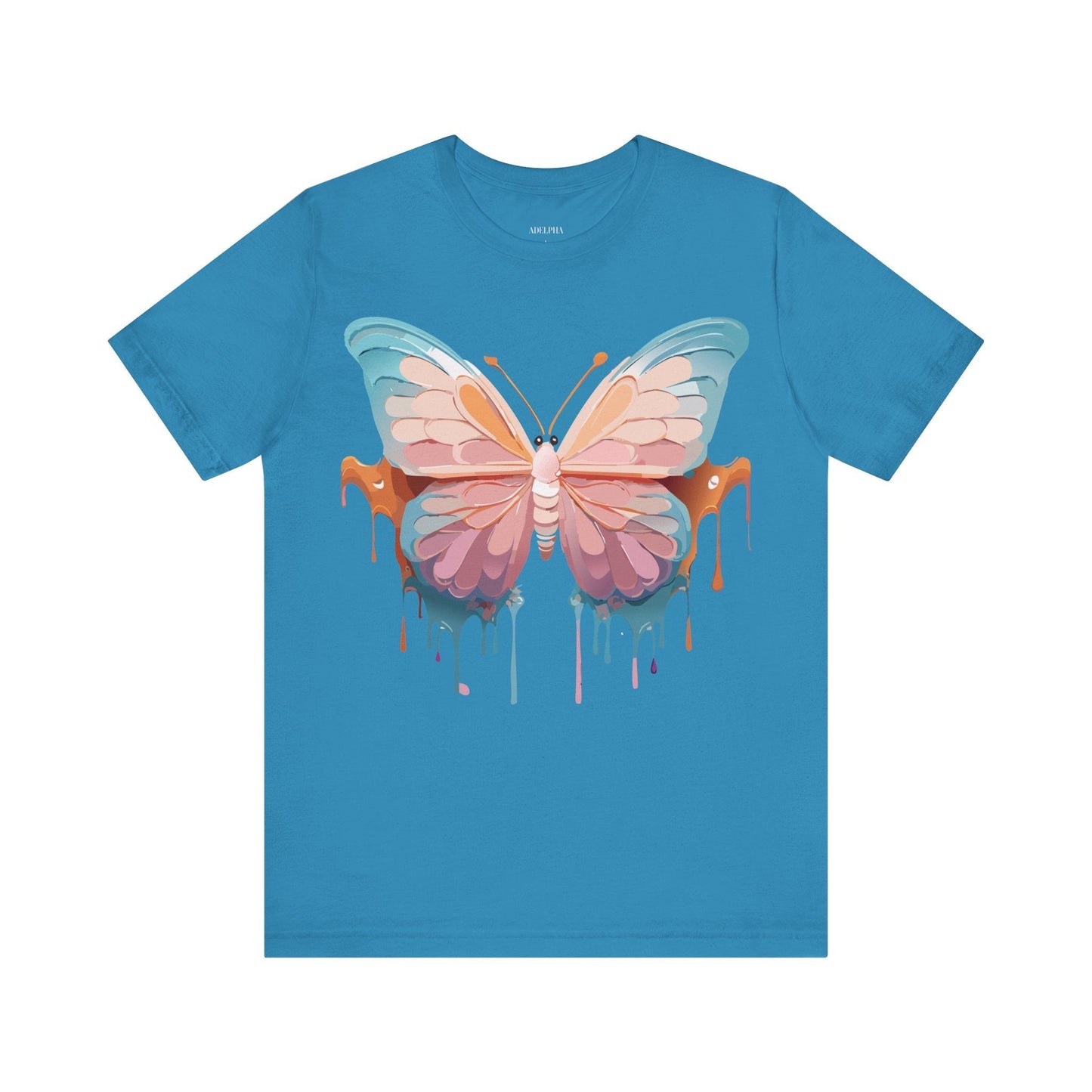 Butterfly Graphic Unisex 100 Cotton Lightweight Vintage Design Jersey Tee 86