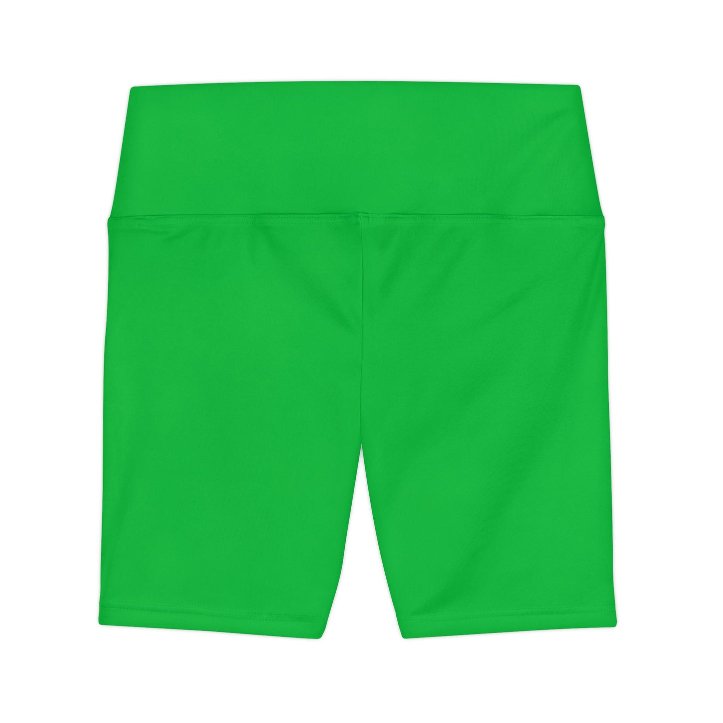 Jade Green Women's Bright Green Workout Shorts - High-Waist Athletic Bike Shorts