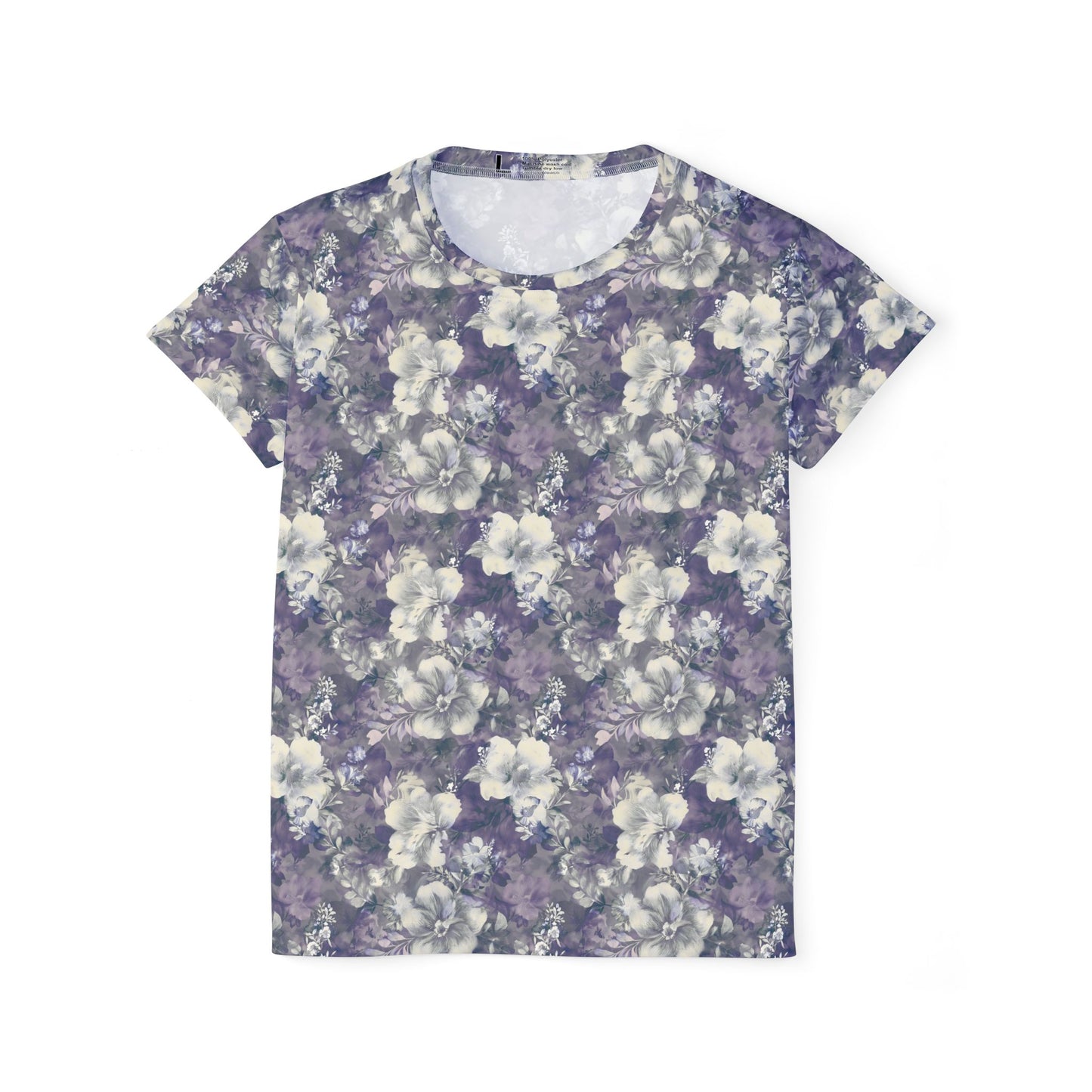 Women Poly T-Shirt with Floral Print