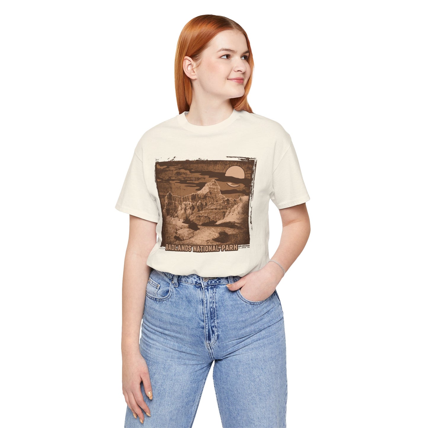 Badlands Retro Poster Graphic Design Tee, Badlands Shirt, Vintage Tees, Art Design T-Shirt, Graphic Tee, Retro Art Shirts