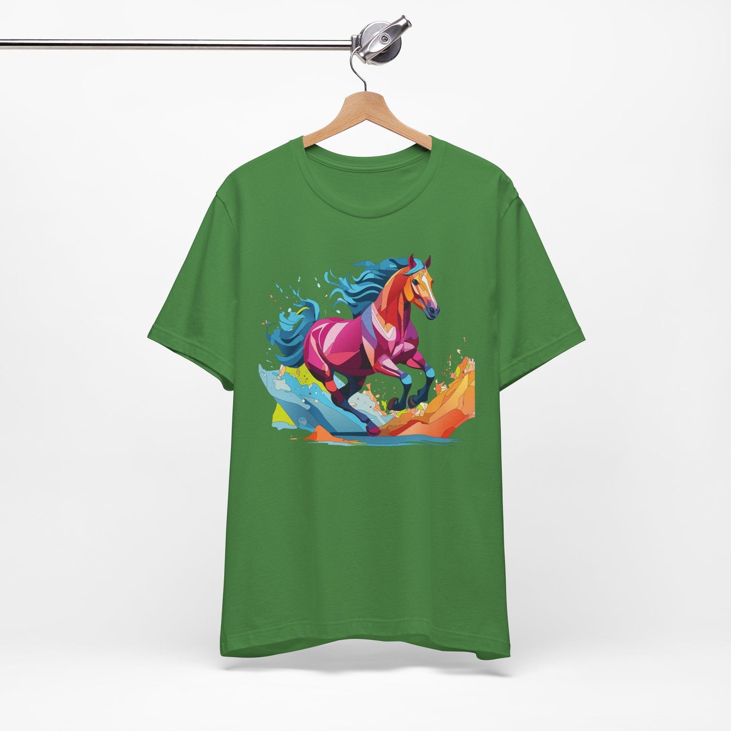 Unisex Animal Tee Shirt With Wild Animals Art Design Short Sleeve Casual Wear Everyday