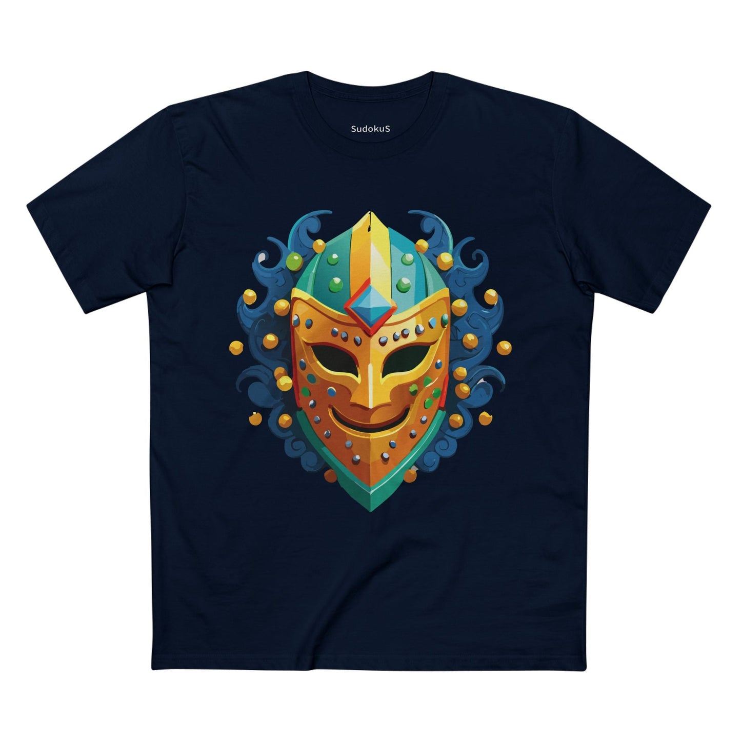 Mask Graphic Unisex 100 Cotton Staple Tee 18