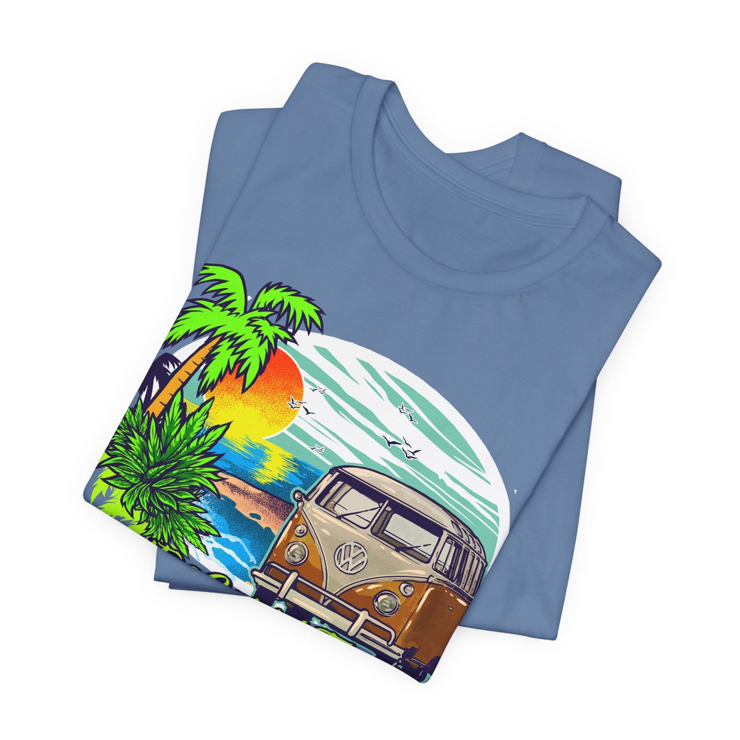 Old Bus Retro Poster Graphic Design Tee, Old Bus Shirt, Vintage Tees, Art Design T-Shirt, Graphic Tee, Retro Art Shirts