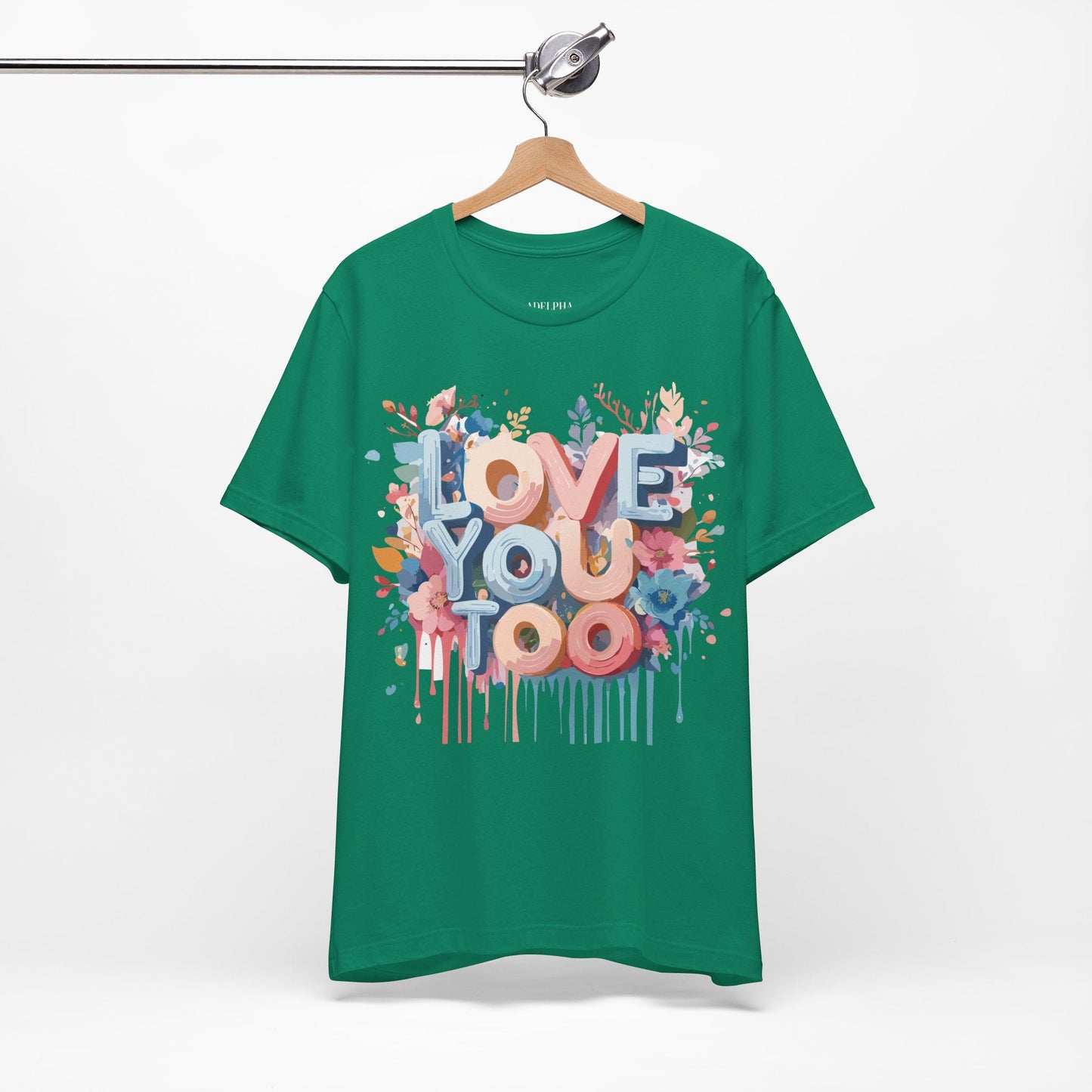 Valentine Graphic Tee Unisex Short Sleeve Art Design By Adelpha Vintage Inspired Tee