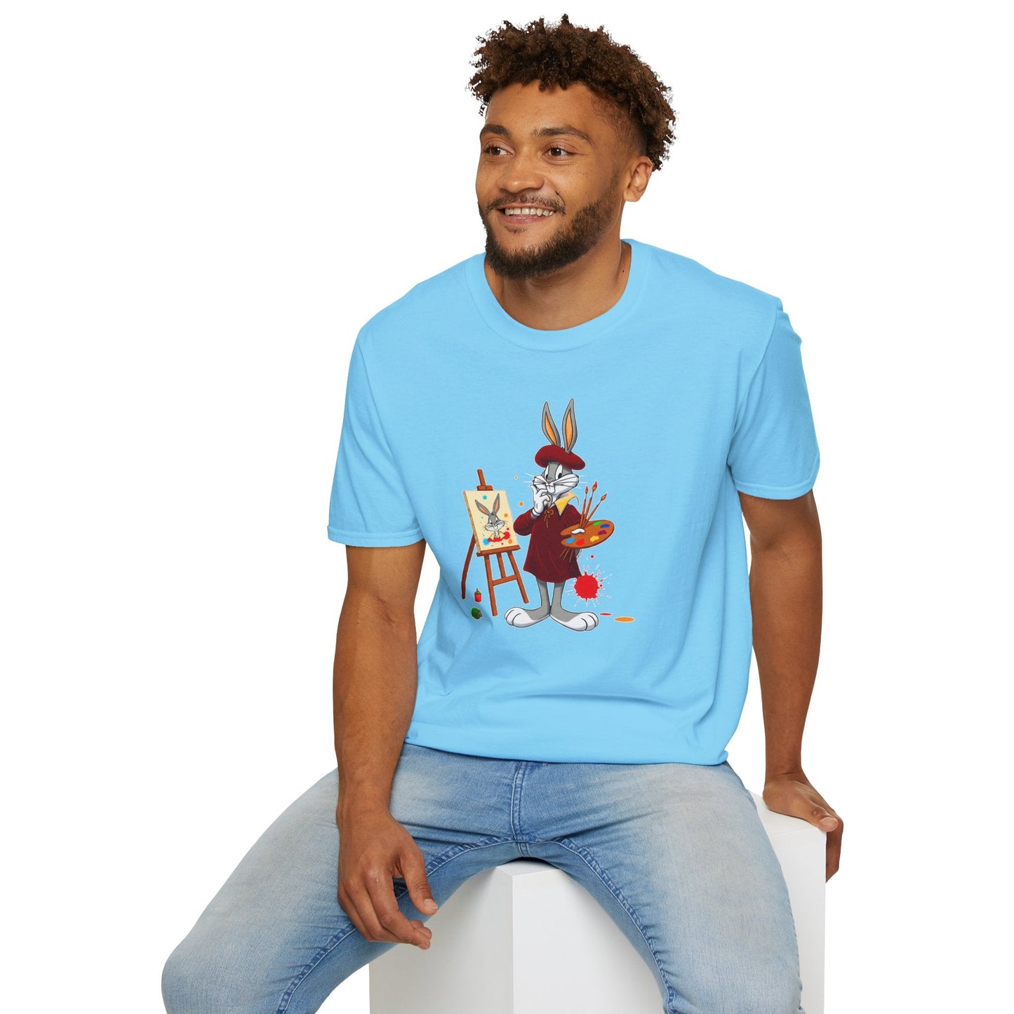 Bugs Bunny Shirt Unisex Cartoon T Shirt Softstyle 64000 Graphic Tee By Gildan Brand