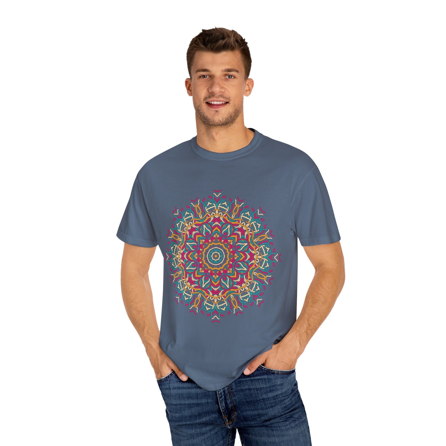 Unisex-T-Shirt mit abstraktem Print