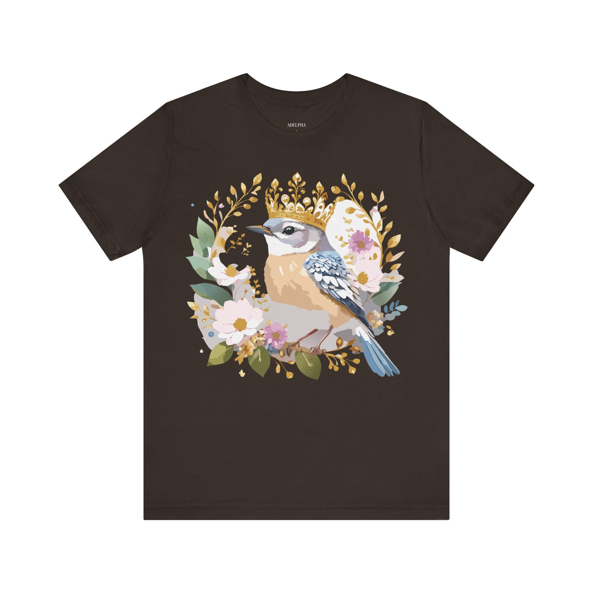 Medallion Graphic Unisex Cotton Bella+Canvas Tee with Floral Art Design n149