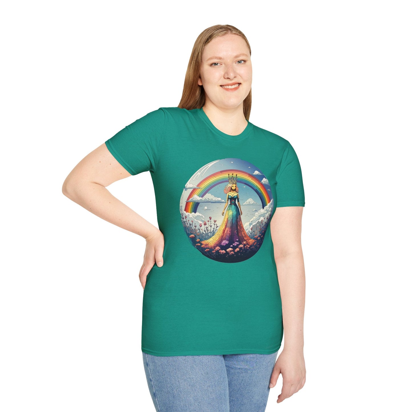 Womens Graphic T Shirt Art Design Tee Softstyle 64000 100 Percent Cotton Comfort