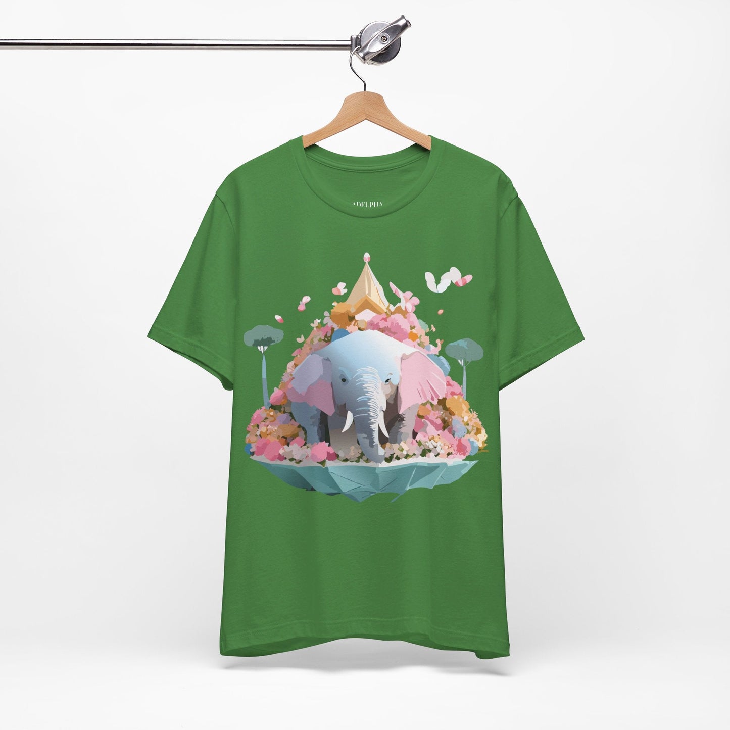 Elephant Graphic Tee Adelpha Unisex Short Sleeve Vintage Inspired Art Design Premium