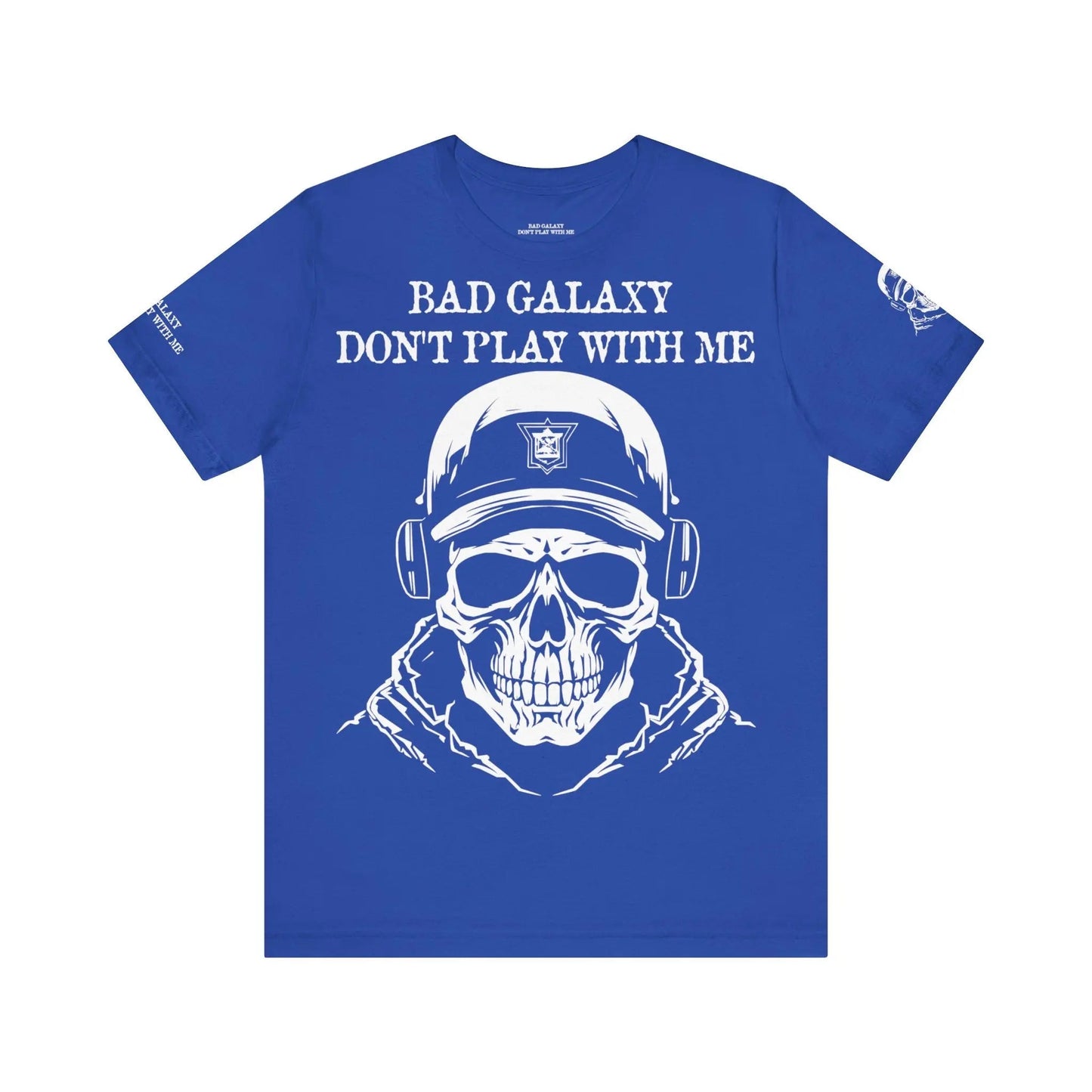 Bad Galaxy Skull T Shirt Made To Order 100 Percent Cotton Eco Friendly Inks USA Designed