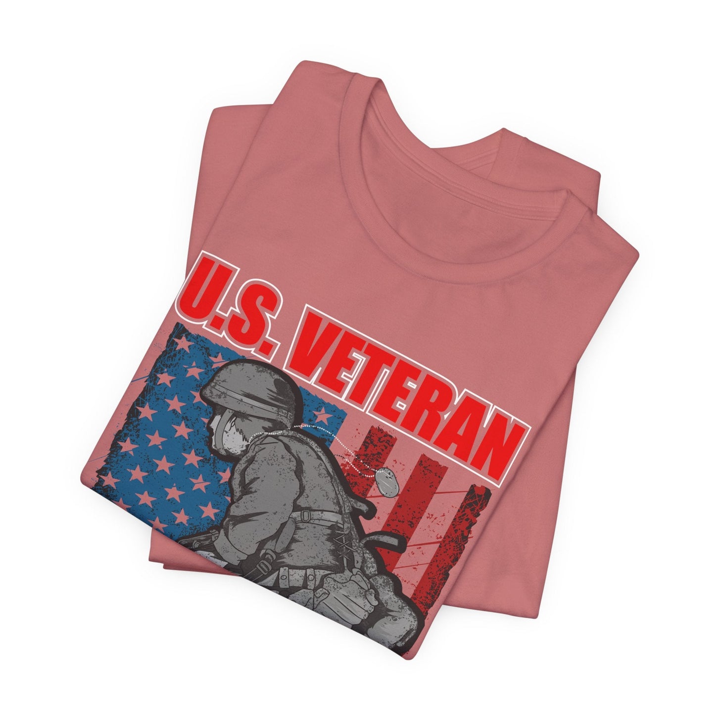 Army Veteran Patriotic Graphic Design Unisex Cotton T-Shirt v31