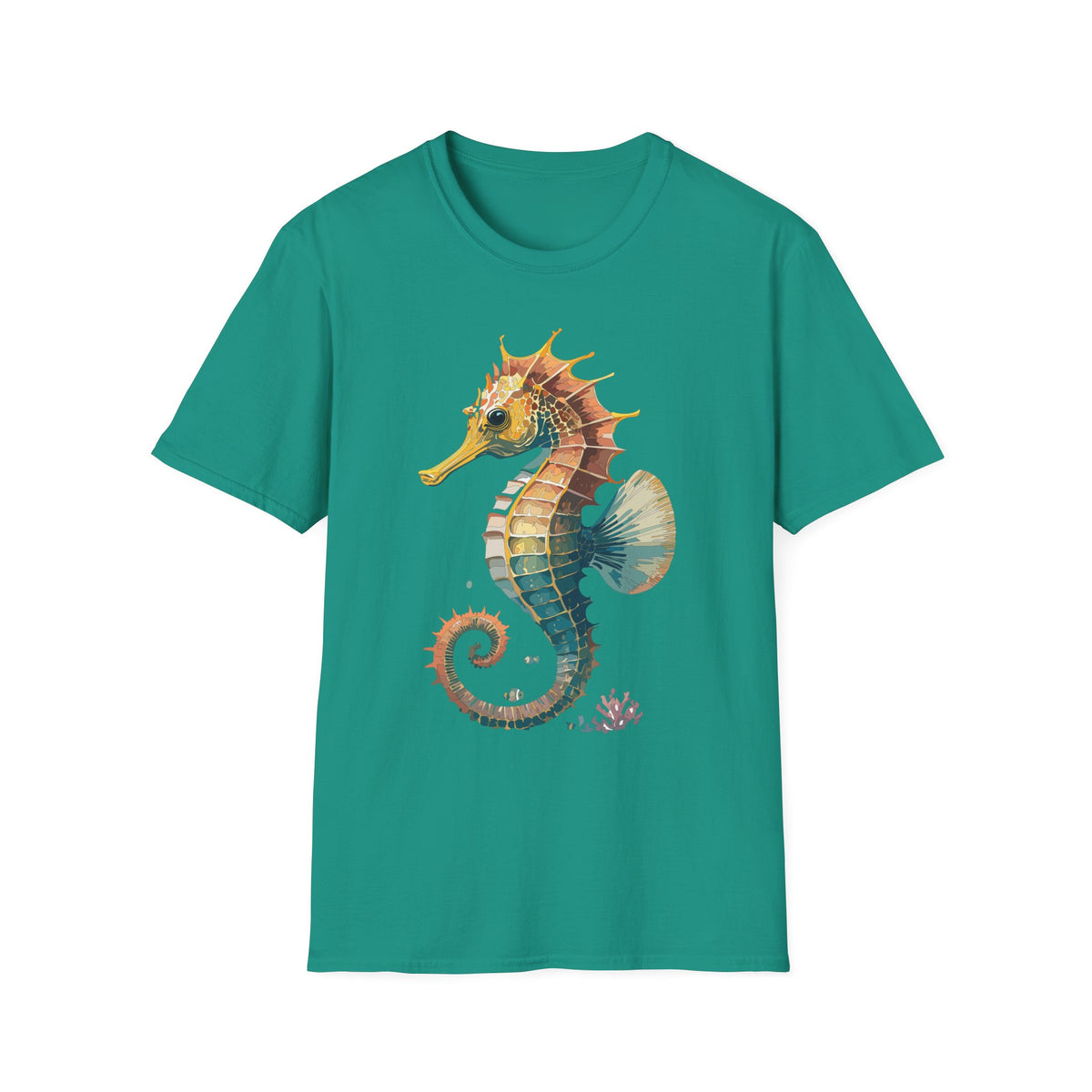 Watercolor Seahorse T-Shirt | Ocean Marine Life Tee