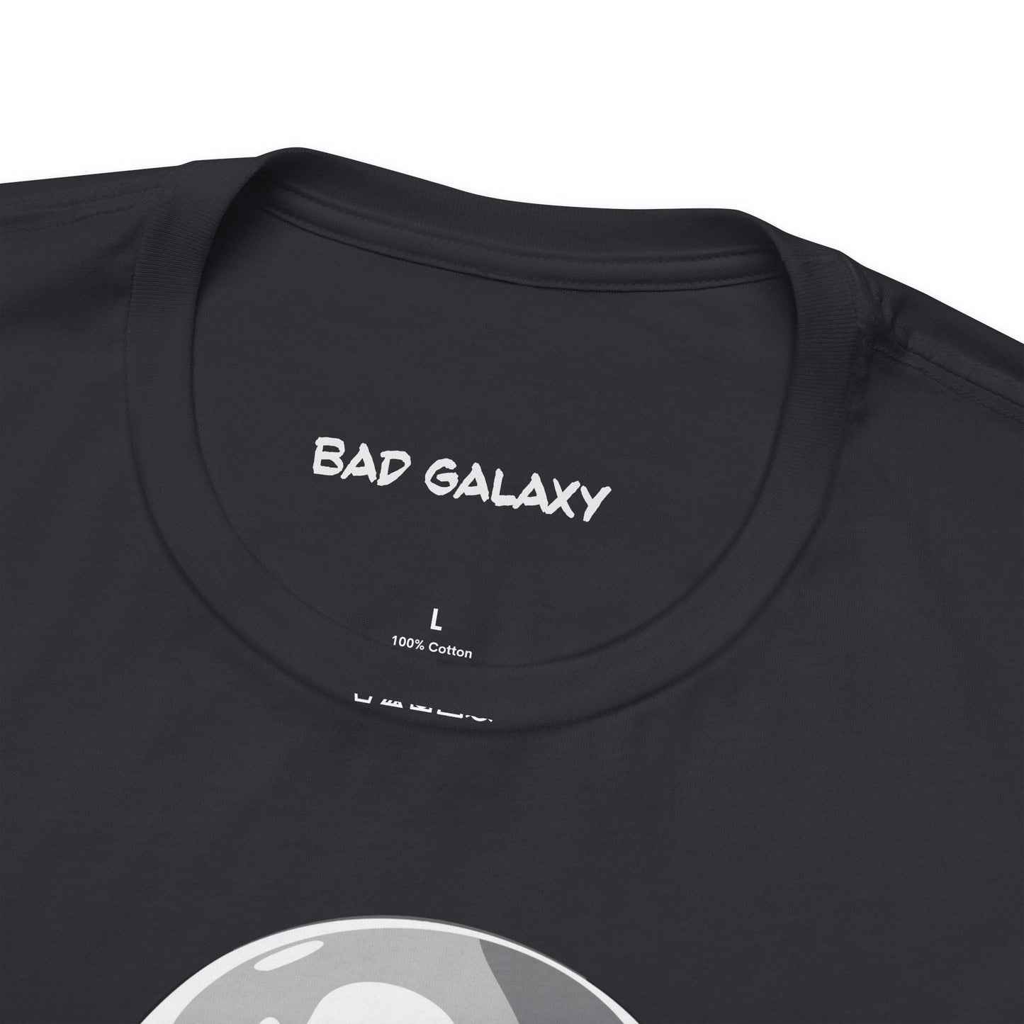 Tee Shirt With Alien From Bad Galaxy 100 Percent Cotton Made To Order Eco Friendly Inks Tee