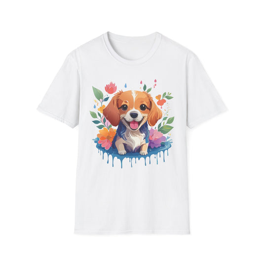 Dog Shirt Animal Print Tee Unisex Gildan Softstyle 64000 Cotton Tee