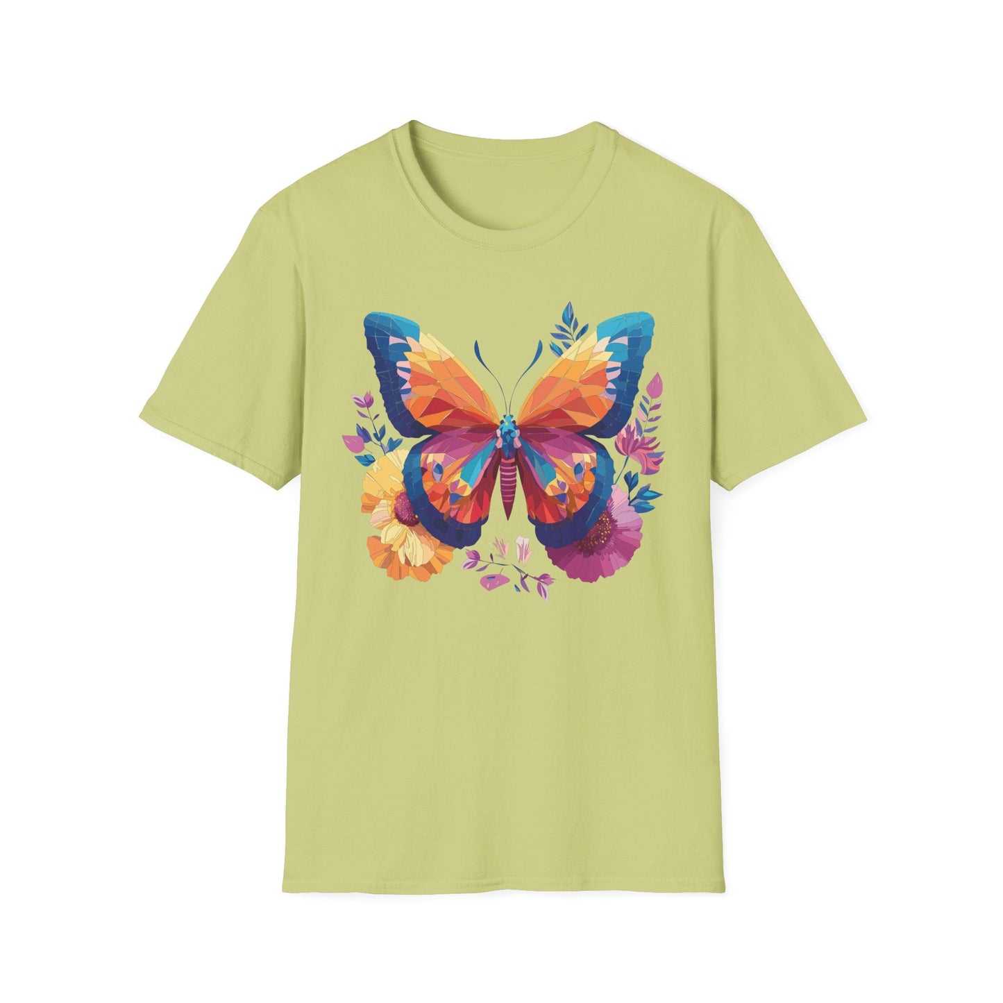 Butterfly Shirt Unisex Softstyle Short Sleeve Tee Monarch Butterfly 100 Percent Cotton