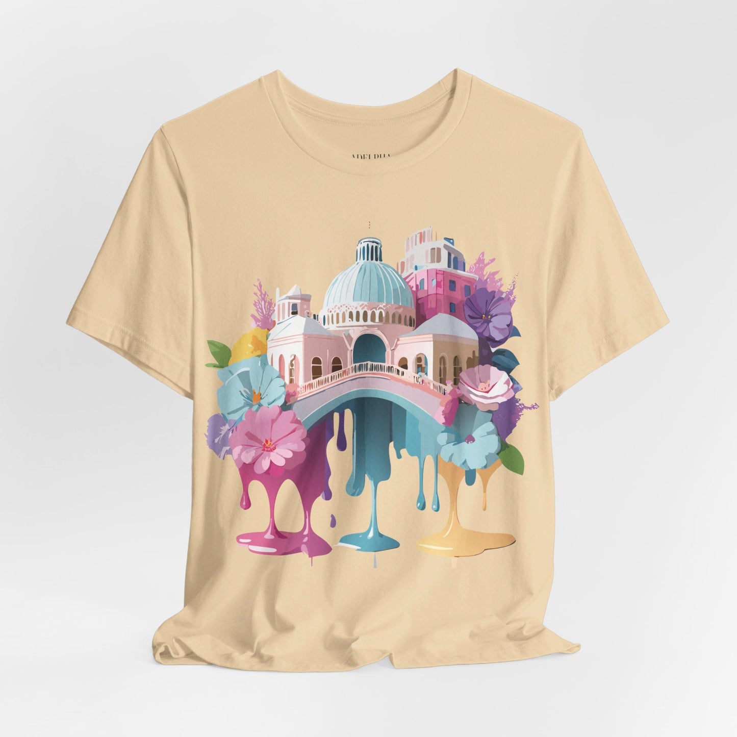Venice Inspired Tourist Shirt Unisex Graphic Tee Adelpha Vintage Artwork Design Art