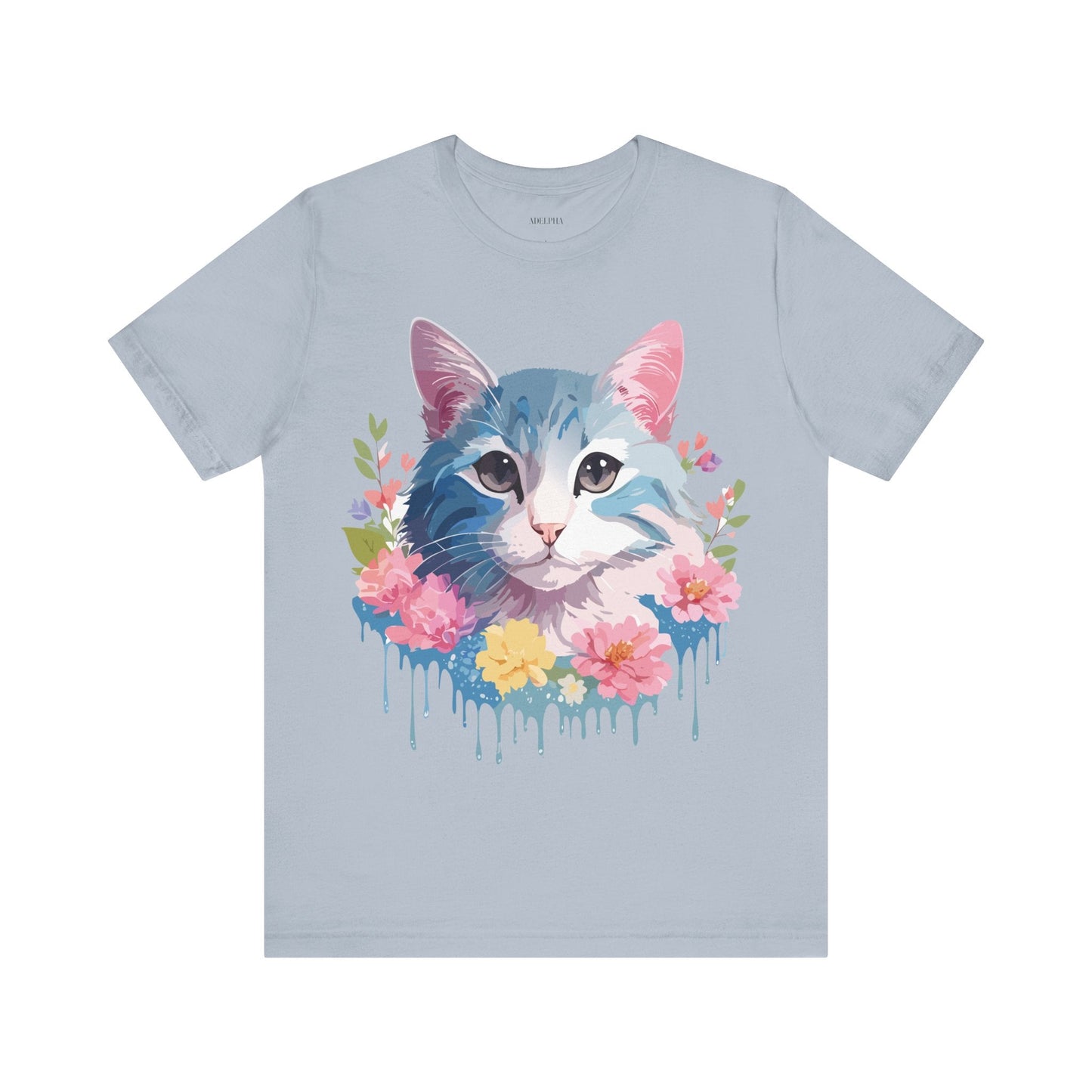 Cat Graphic Tee Unisex Vintage Inspired Shirt By Adelpha Short Sleeve