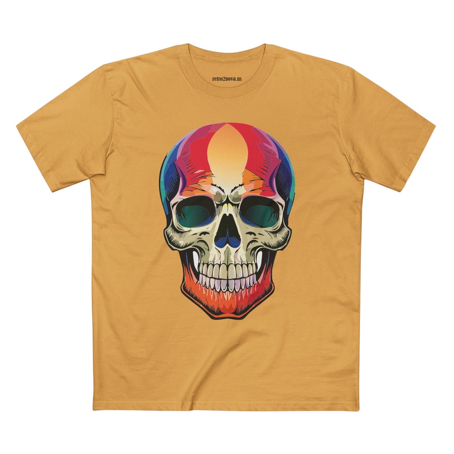 Skull Shirt Skeleton Shirt Unisex Premium Cotton Tee With Original Art Design Retro2Nova