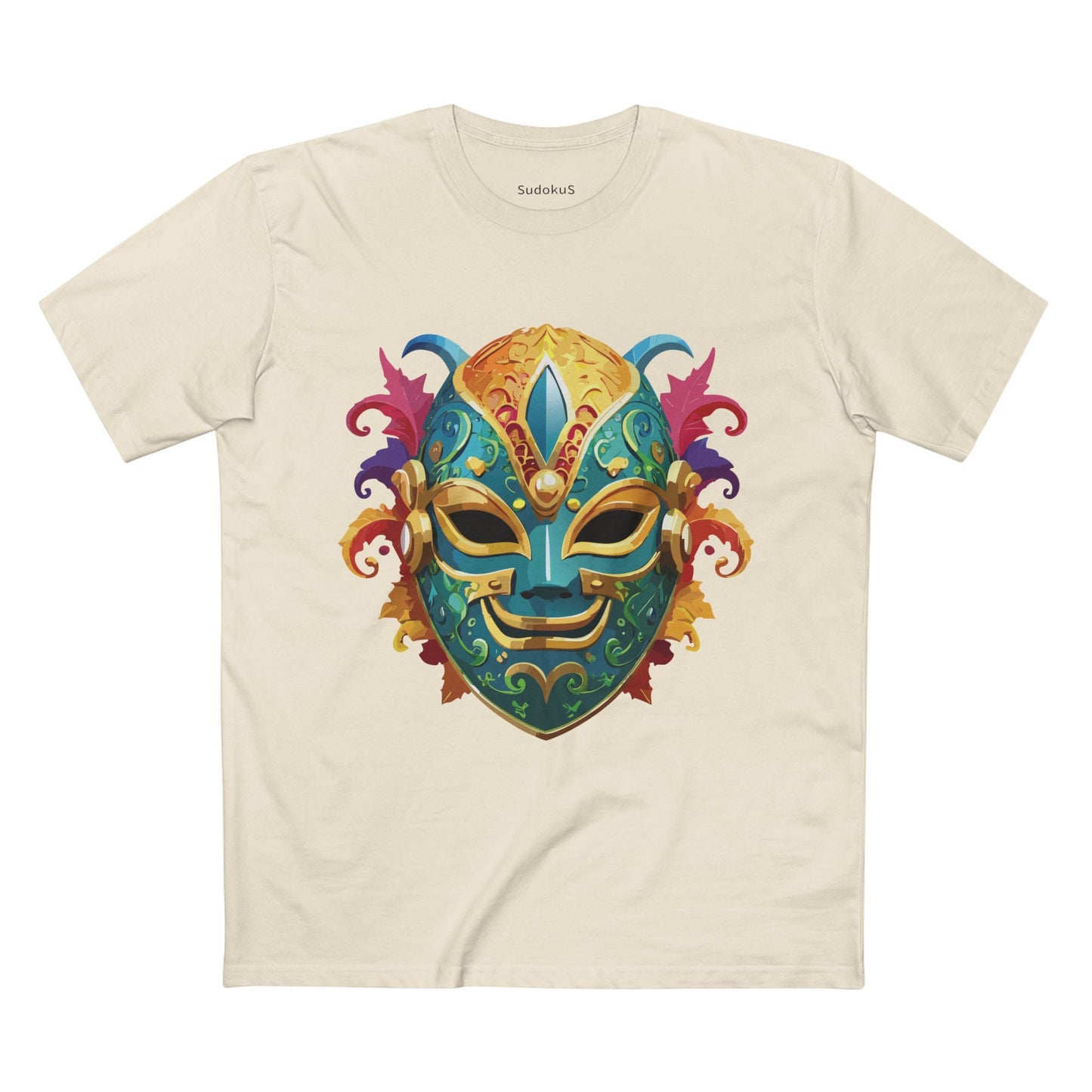 Mask Graphic Unisex 100 Cotton Staple Tee 20