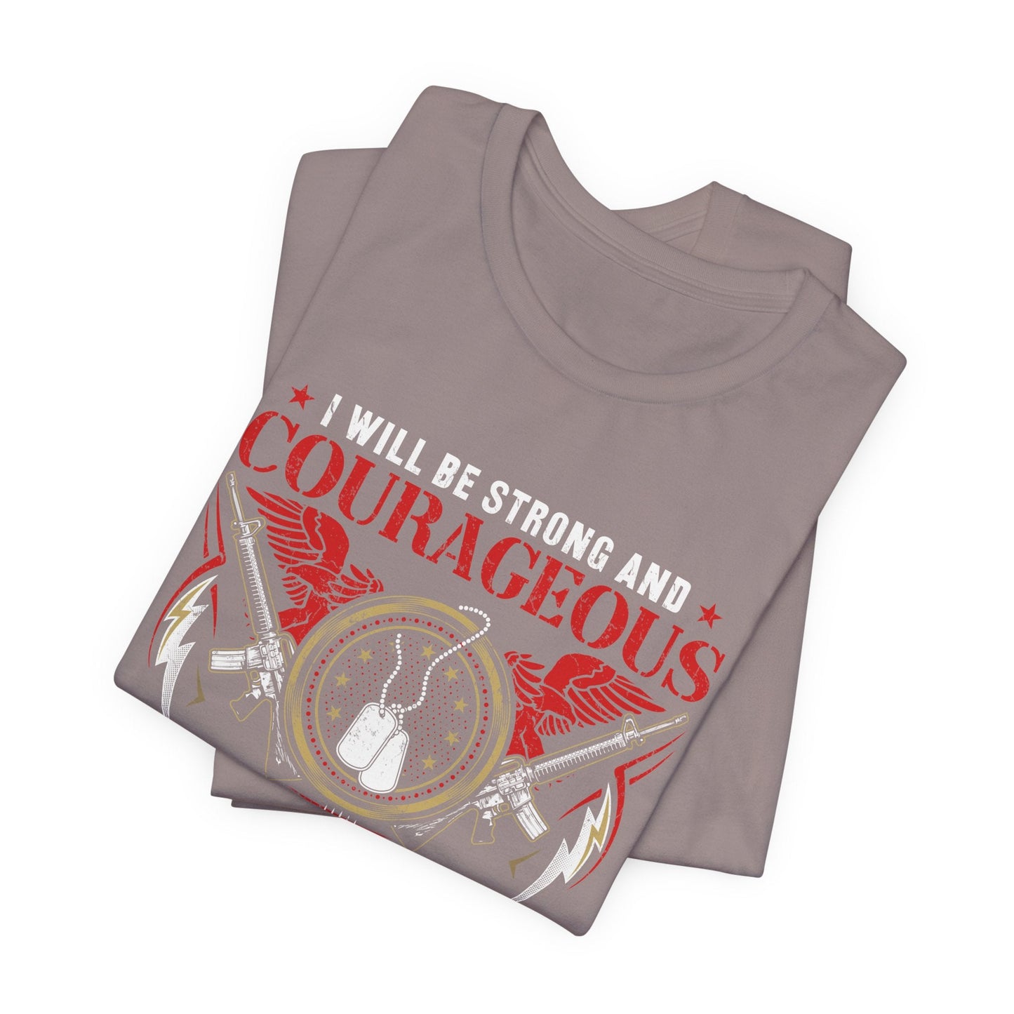 Army Veteran Patriotic Graphic Design Unisex Cotton T-Shirt v37