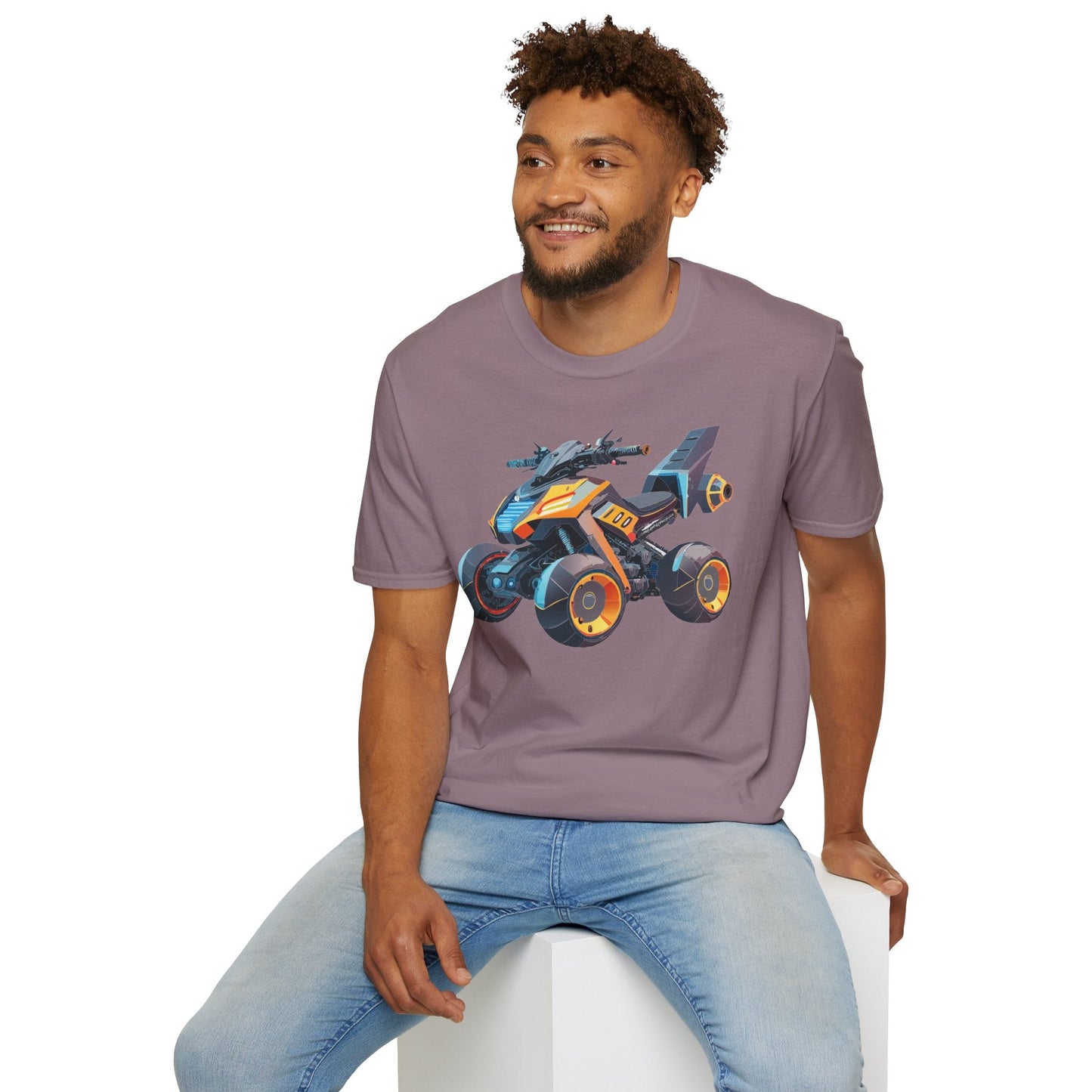 Bike Graphic Unisex Cotton Motorcycle Art Design Tee 6