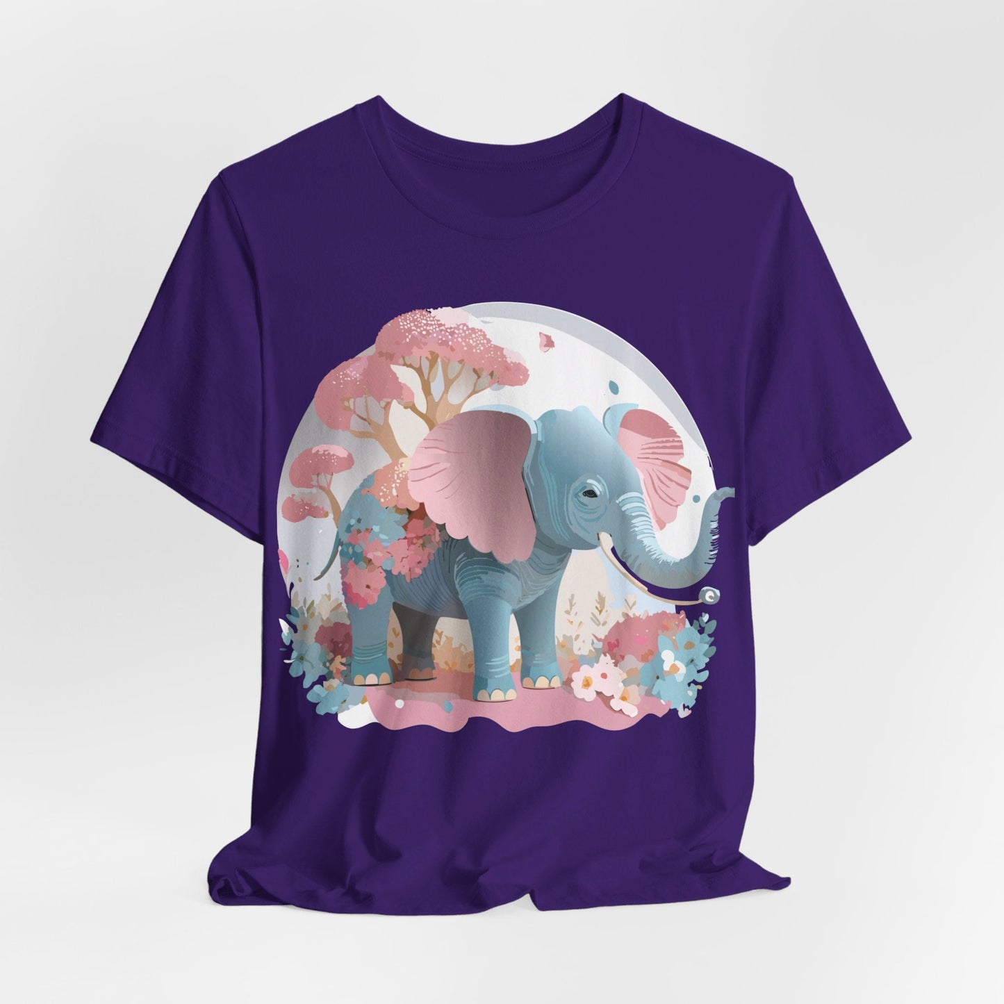 Adelpha Graphic Tee Unisex Vintage Inspired Artwork Elephant Short Sleeve Shirt Premium