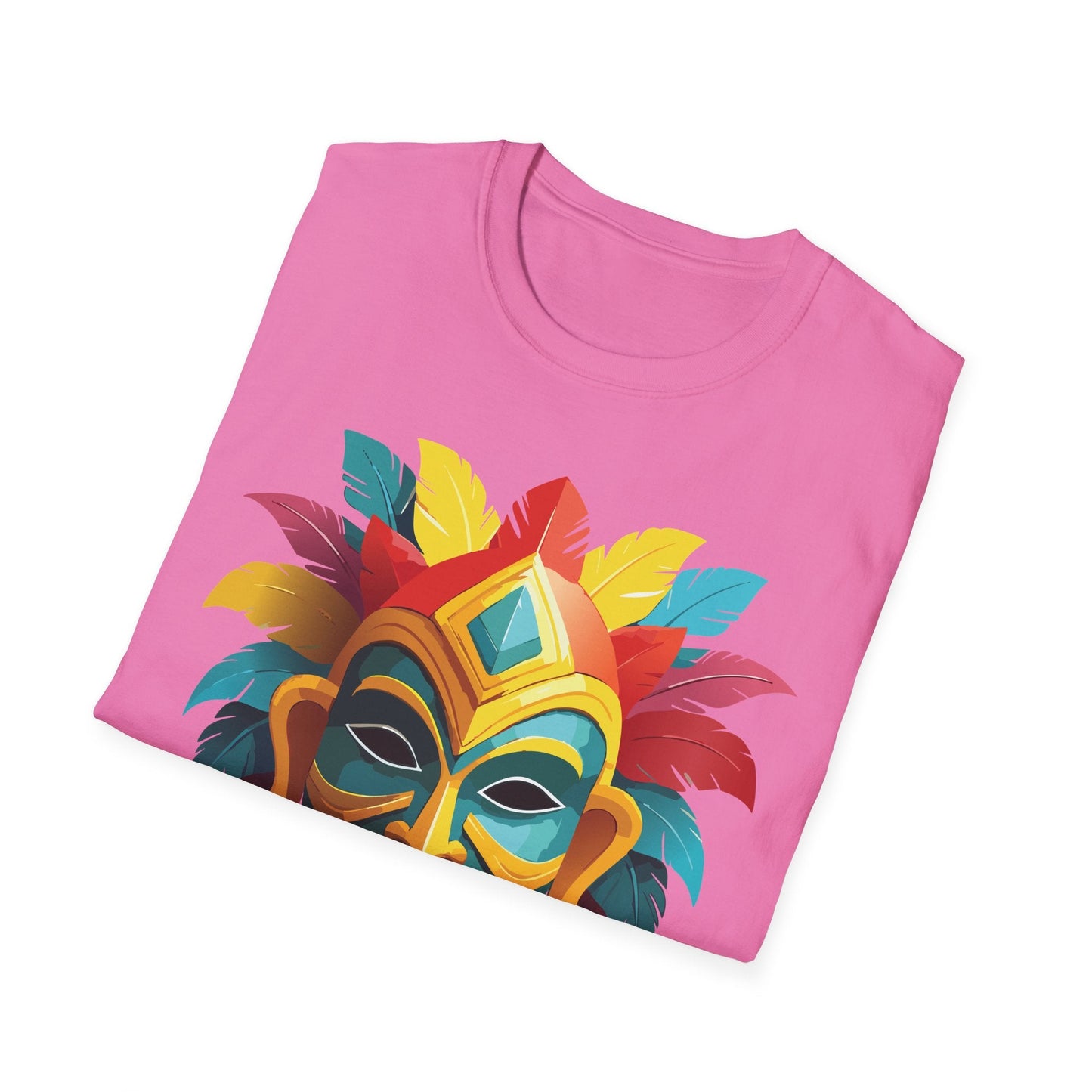 Mask Graphic Unisex Cotton Masquerade Design Artwork Tee 6