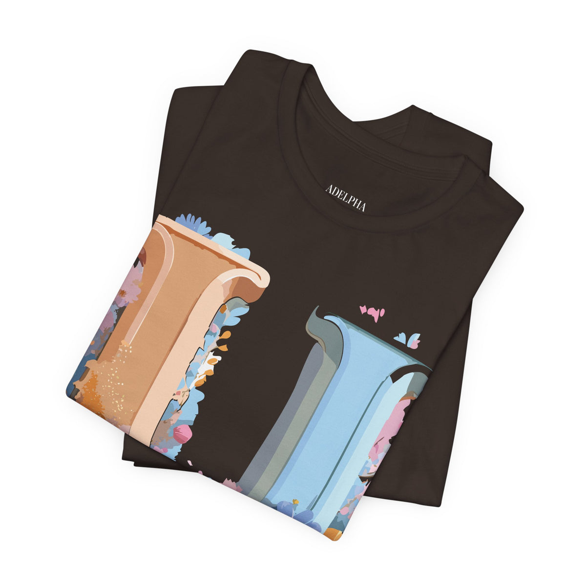 Letter U Graphic Unisex Cotton Bella+Canvas Tee with Art Letter Design