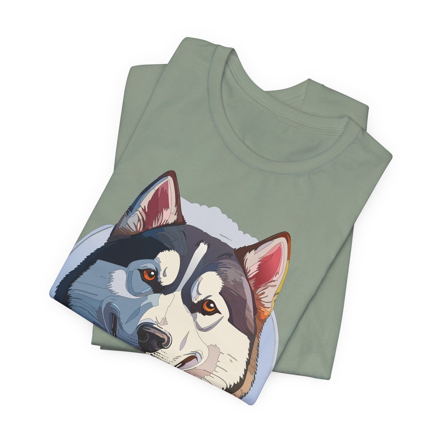 Unisex Animal Shirt Art Design Tee With Wild Animals Graphic Print Short Sleeve Style