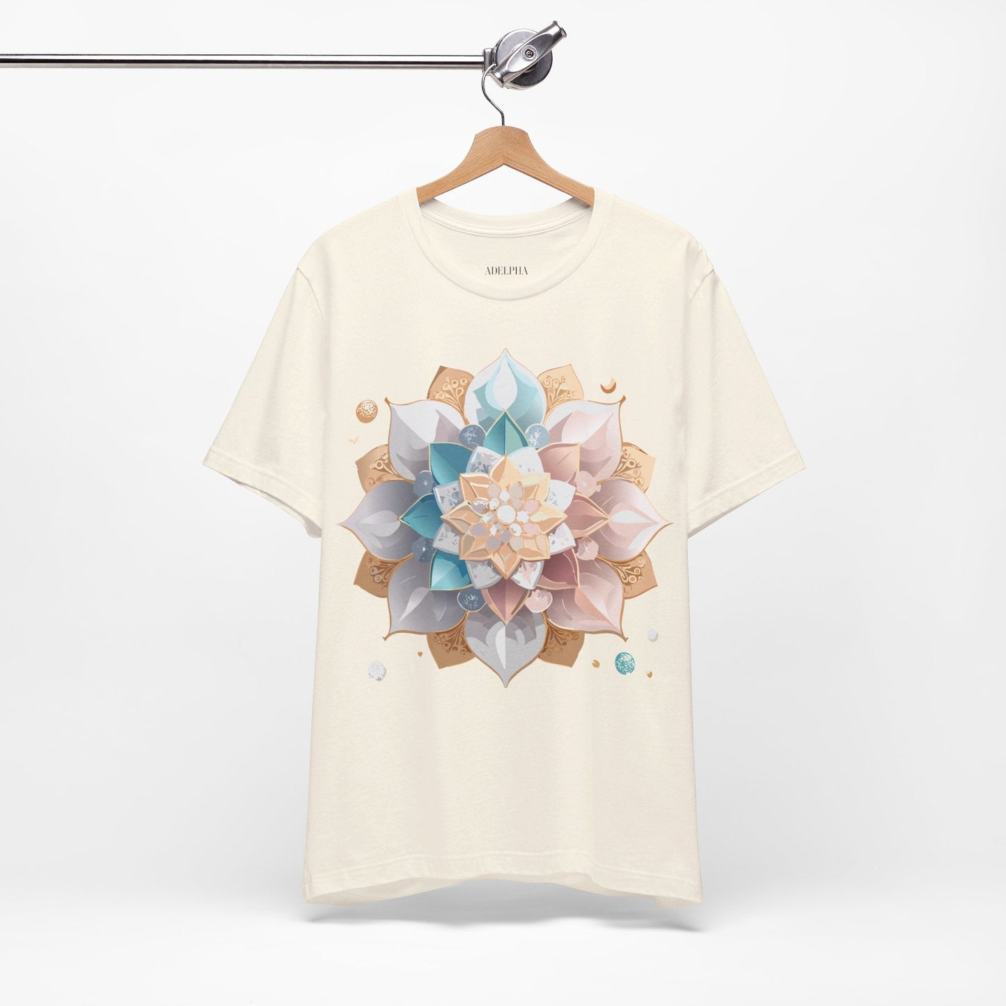 Adelpha Mandala Graphic Tee Unisex Jersey Short Sleeve Art Design Shirt Premium Comfort Wear