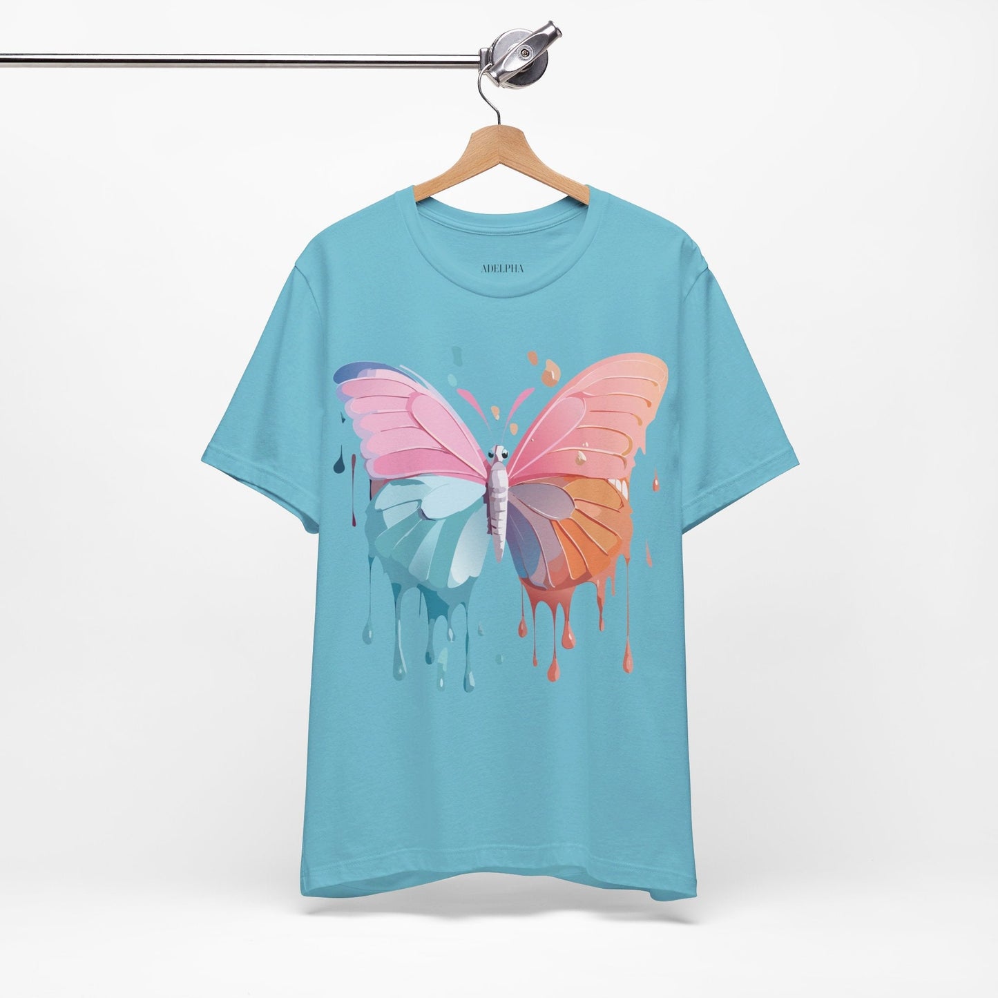 Butterfly Graphic Unisex 100 Cotton Lightweight Vintage Design Jersey Tee 93