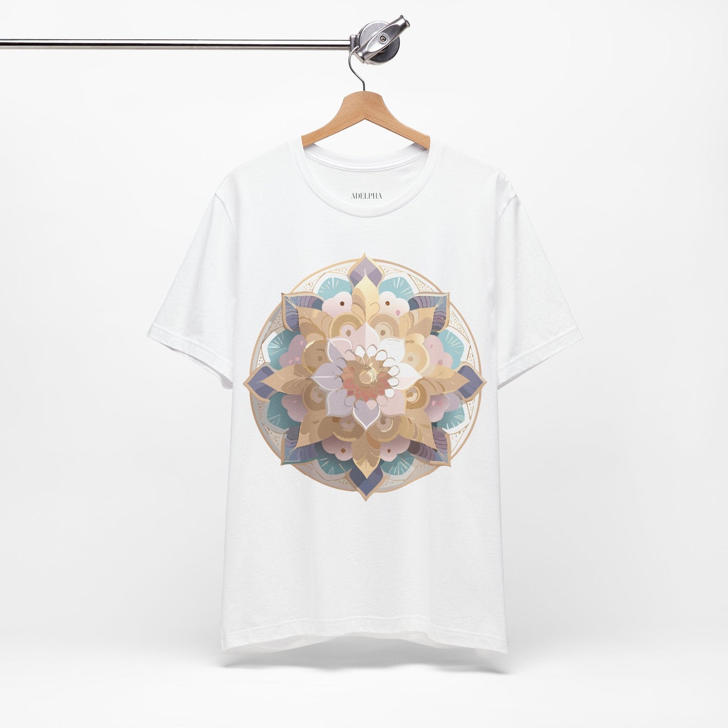Mandala Graphic Tee Unisex Jersey Short Sleeve Adelpha Art Design Vintage Inspired Artwork