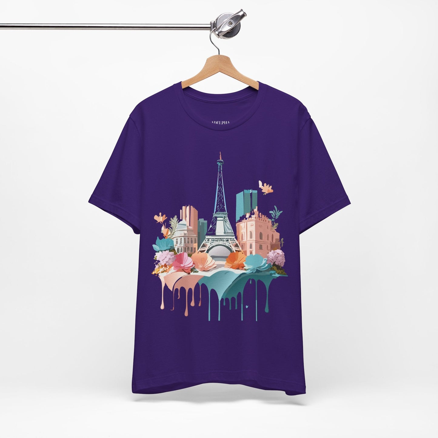 Paris Tourist Shirt Unisex Graphic Tee With Vintage Inspired Artwork By Adelpha Collection