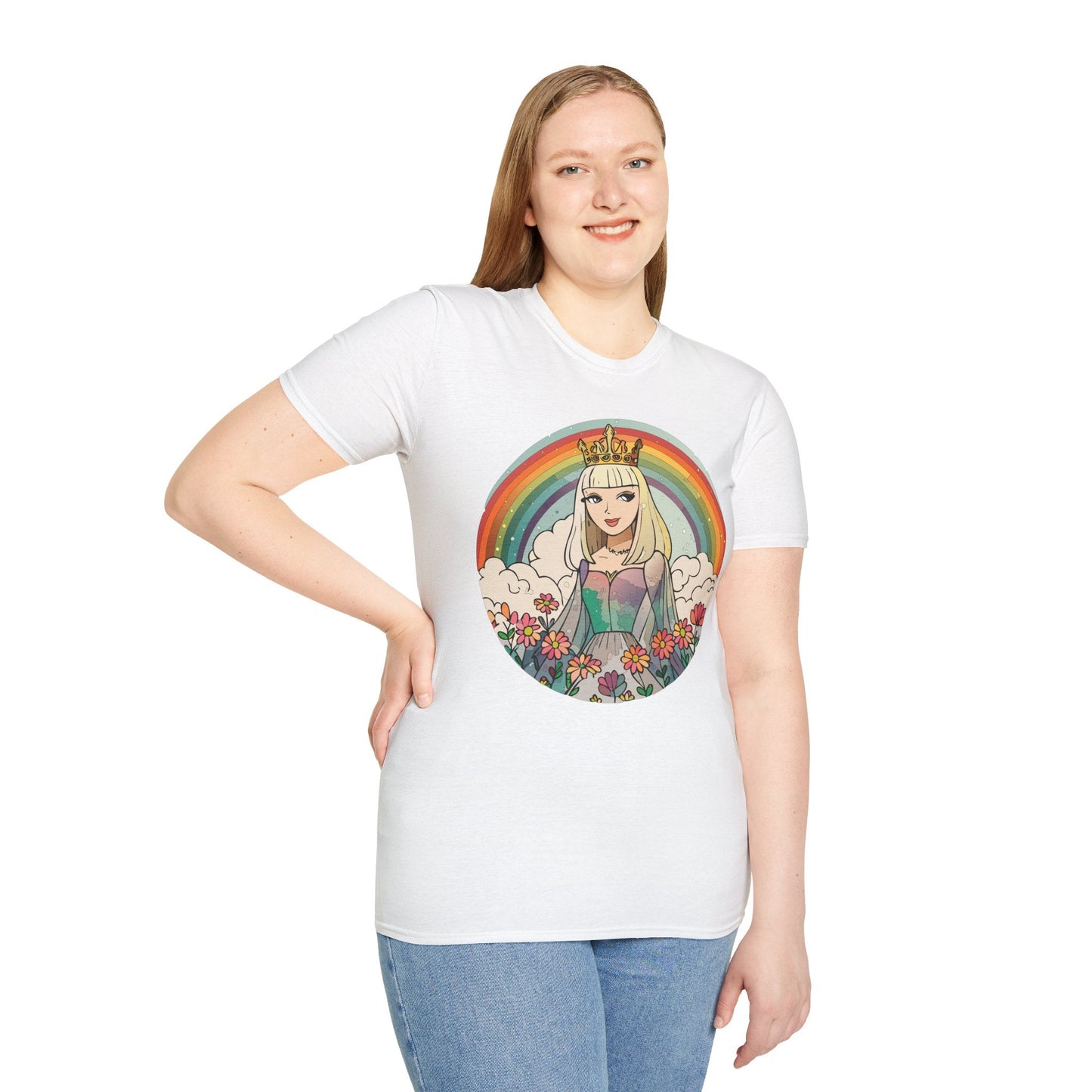 Womens Graphic T Shirt Art Design Tee Softstyle 100 Percent Ring Spun Cotton Comfort