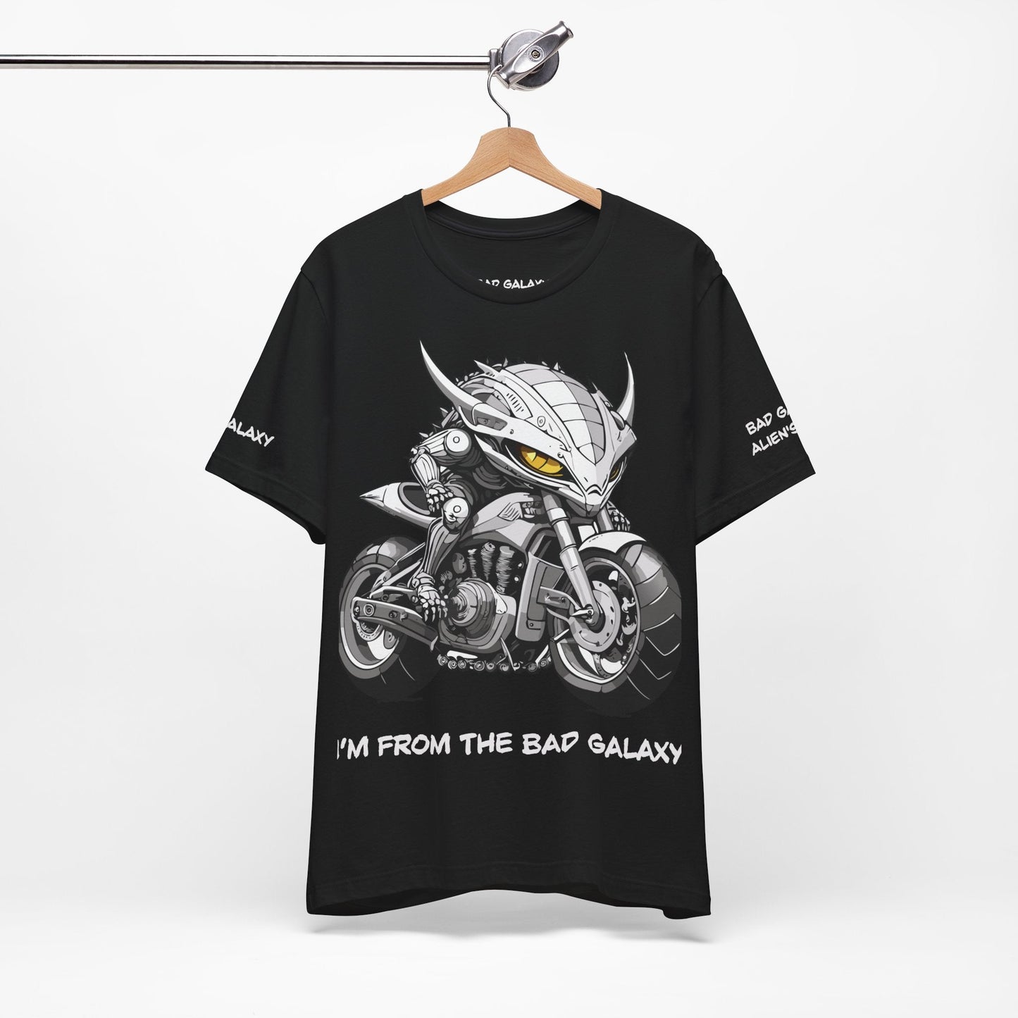 Alien Tee Shirt From Bad Galaxy 100 Percent Cotton Eco Friendly Inks Made In USA