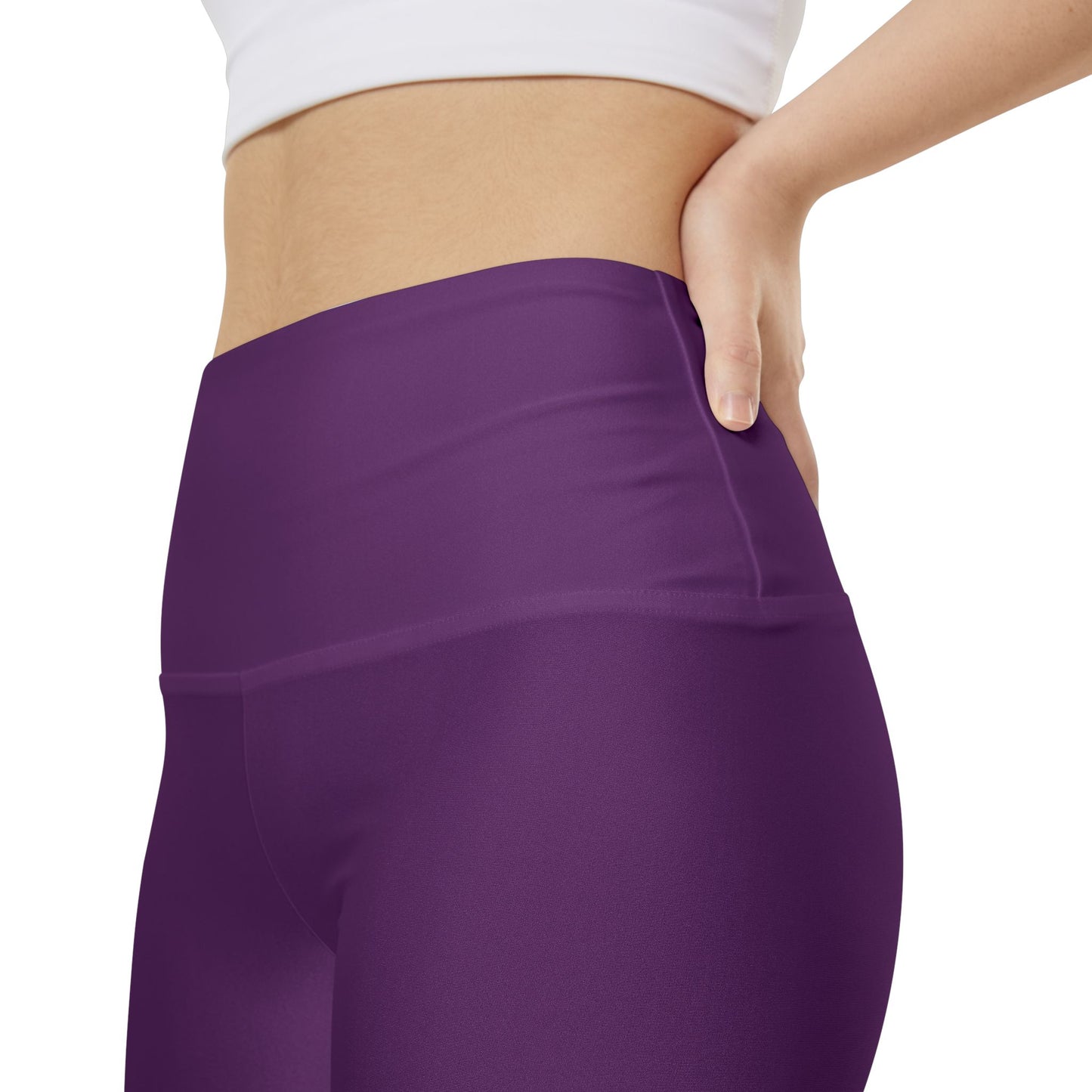Velvet Purple Women's Workout Shorts — Solid High-Waist Biker Shorts for Exercise & Everyday Wear