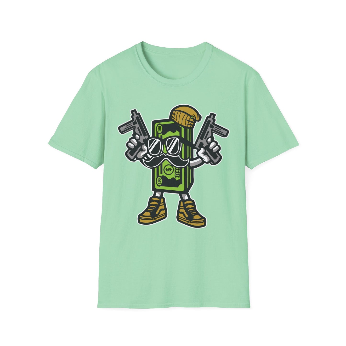 Cartoon T Shirt Animation Tee Funny Graphic Unisex Gildan Softstyle 64000 Cotton