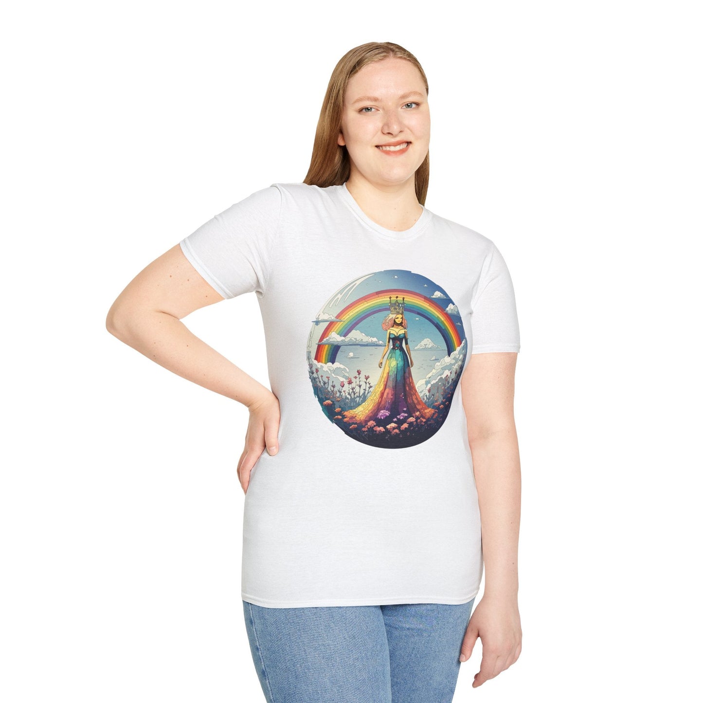 Womens Graphic T Shirt Art Design Tee Softstyle 64000 100 Percent Cotton Comfort