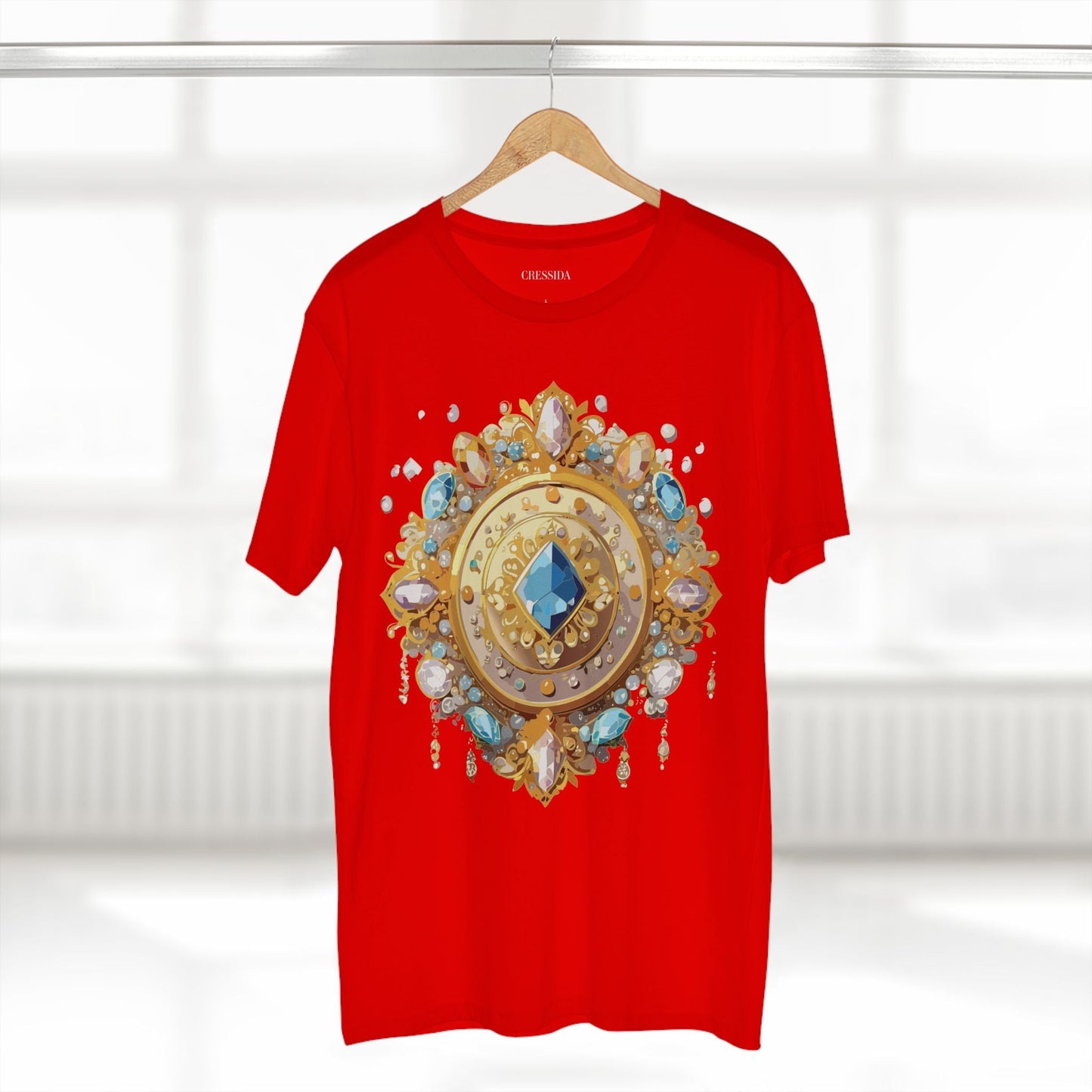 Medallion Graphic T-Shirt Unisex 100 Cotton With Gold Art Design Medal Tee 23
