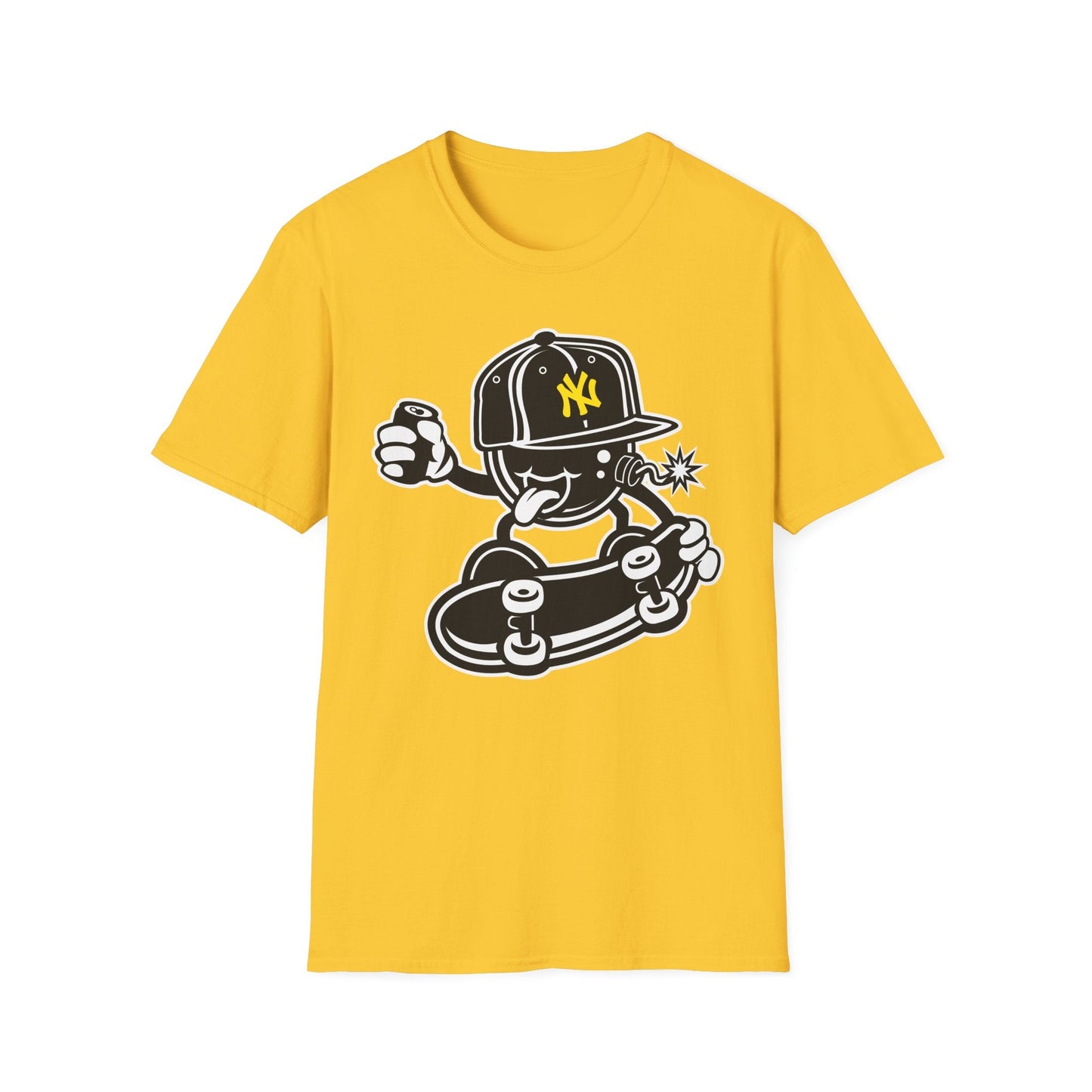 Cartoon T Shirt Animation Tee Funny Unisex Gildan Softstyle 64000 Cotton Breathable Lightweight Tee